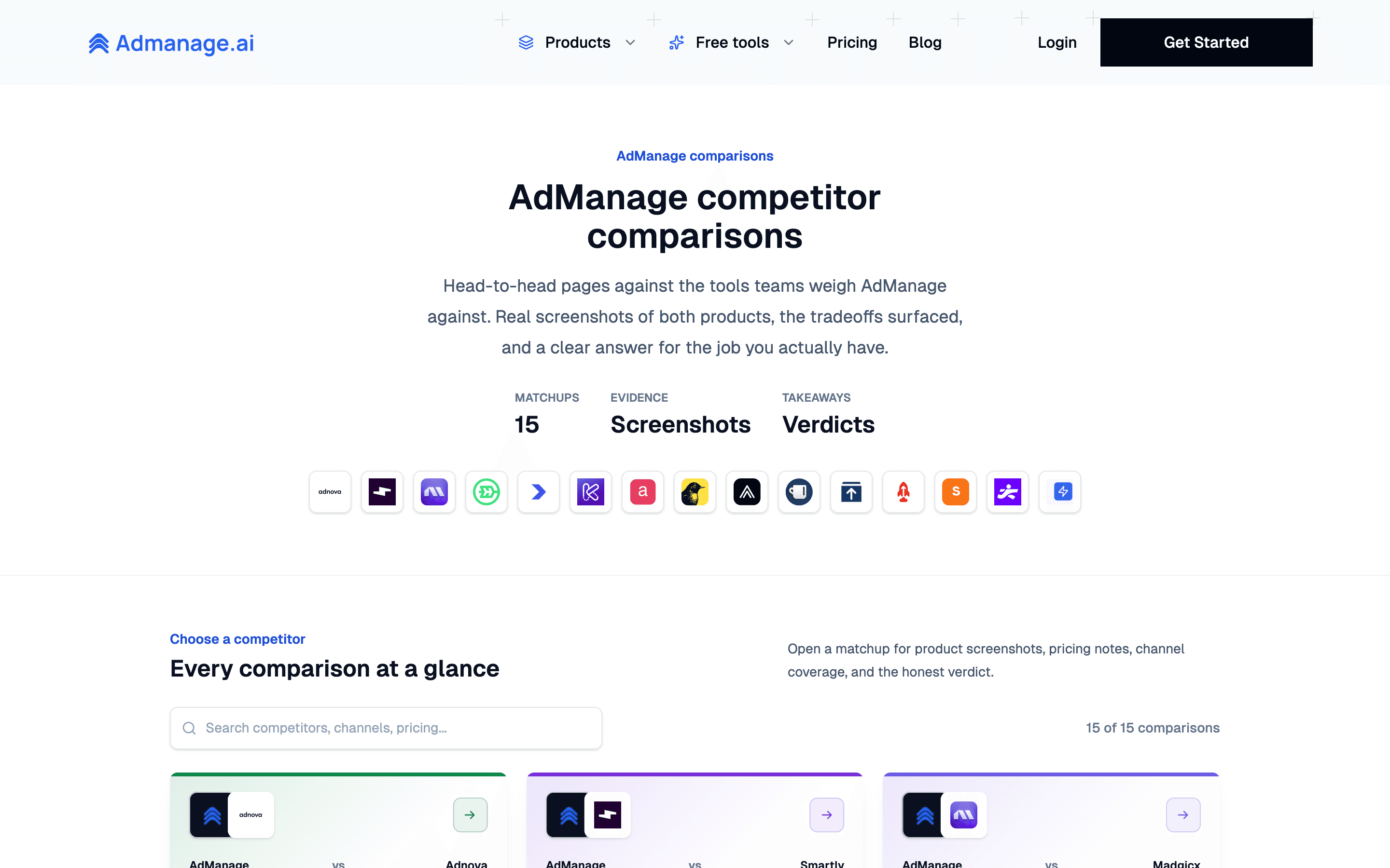 AdManage.ai: Compare