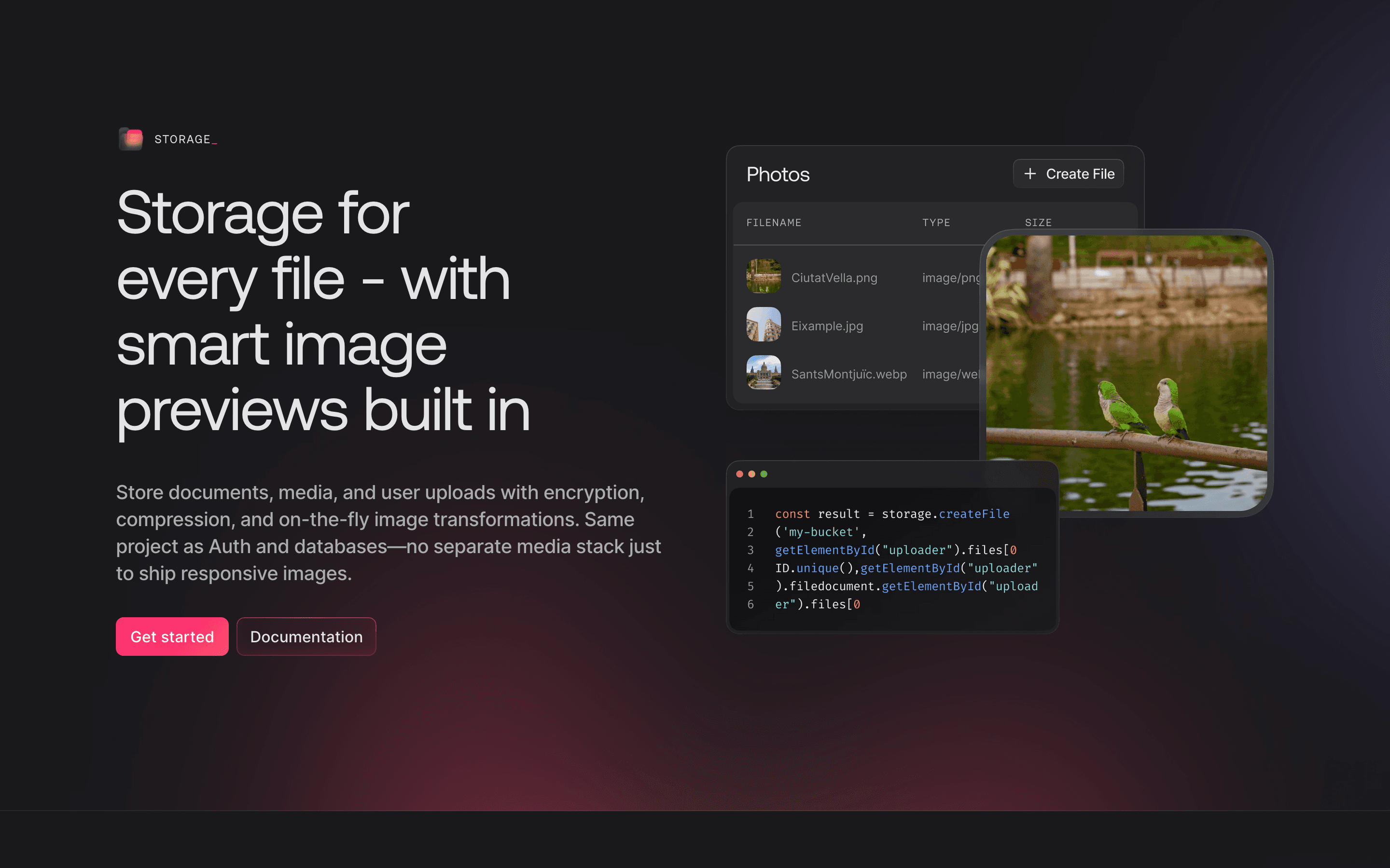 Appwrite: Storage