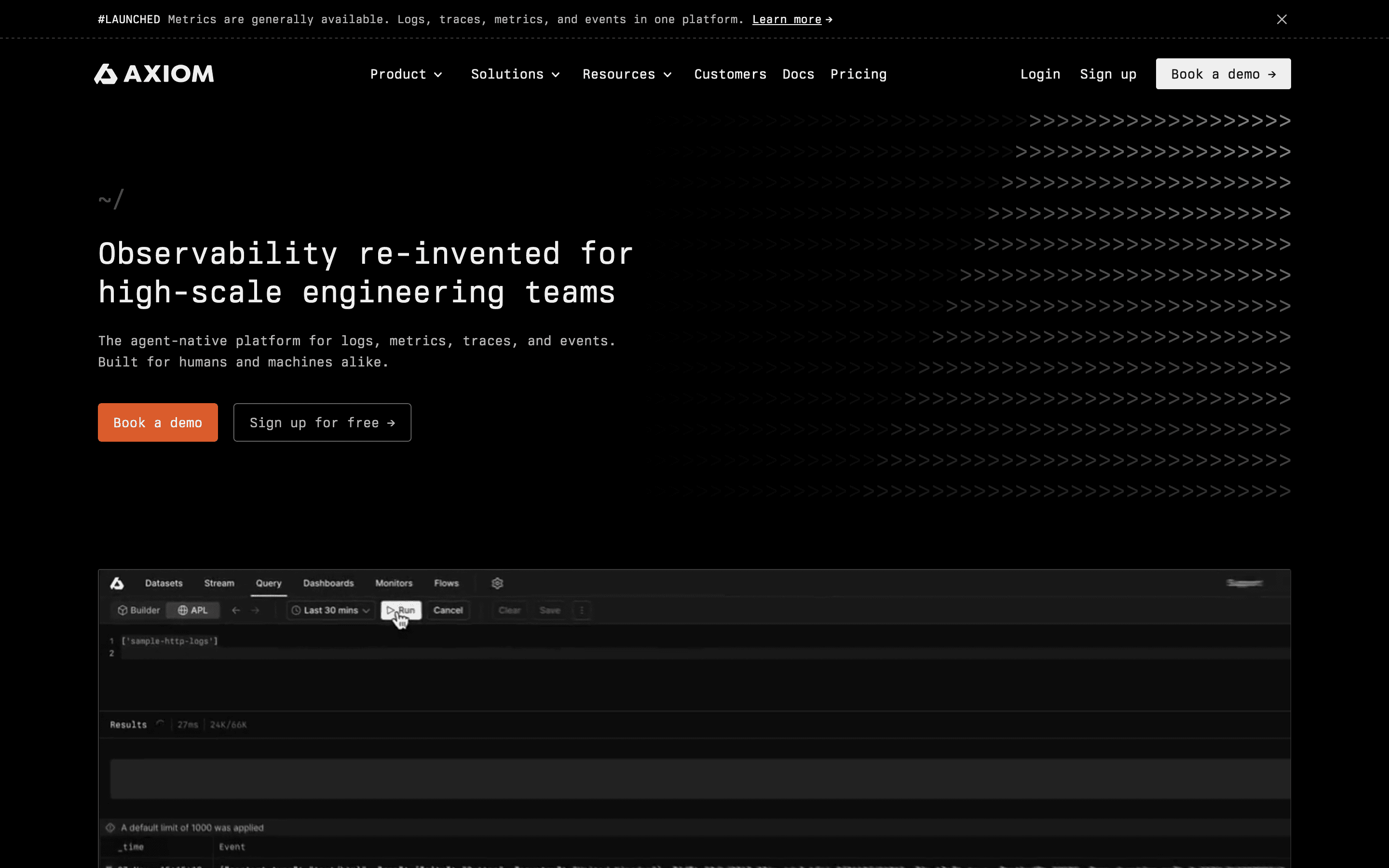 Axiom homepage
