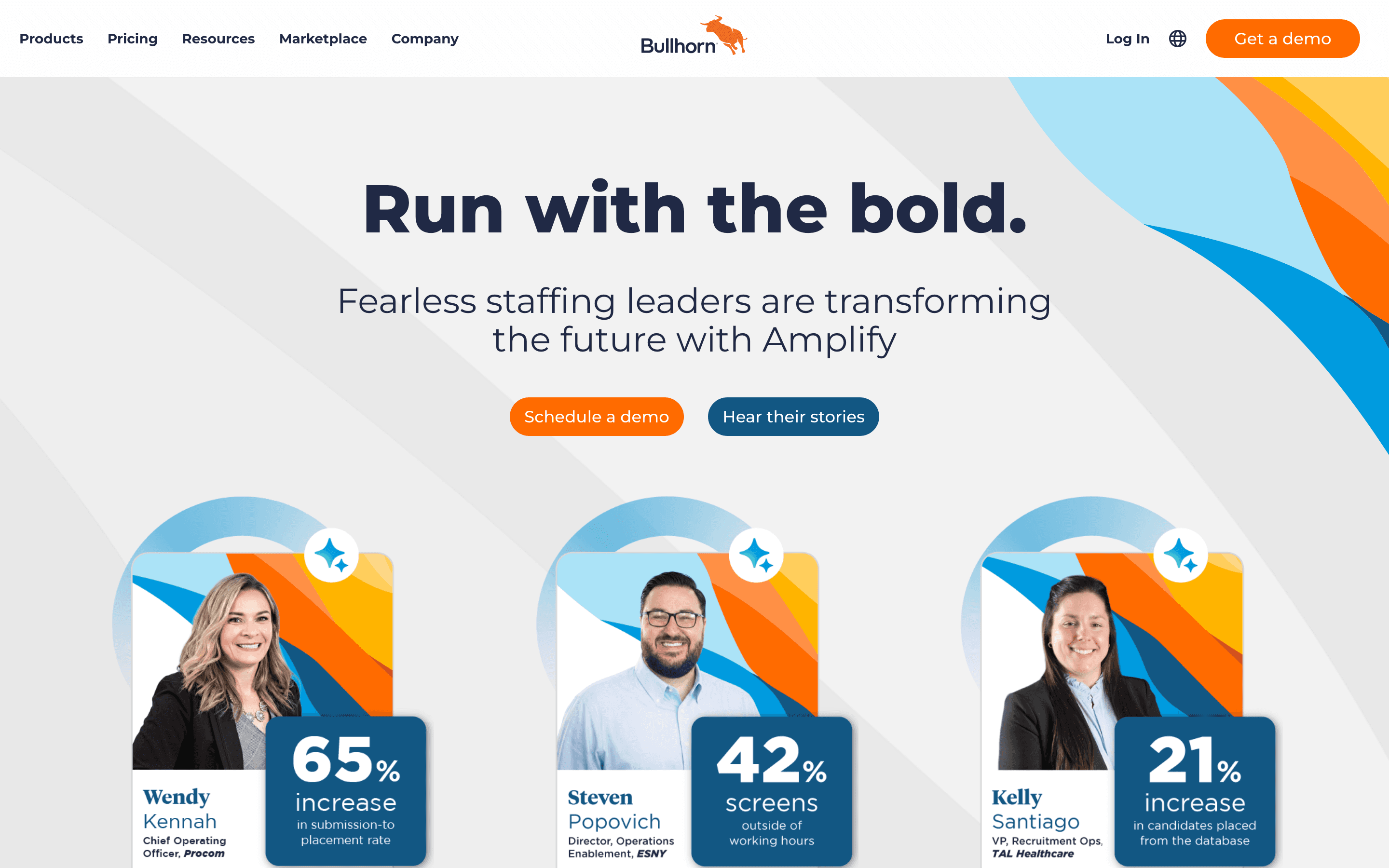 Bullhorn homepage