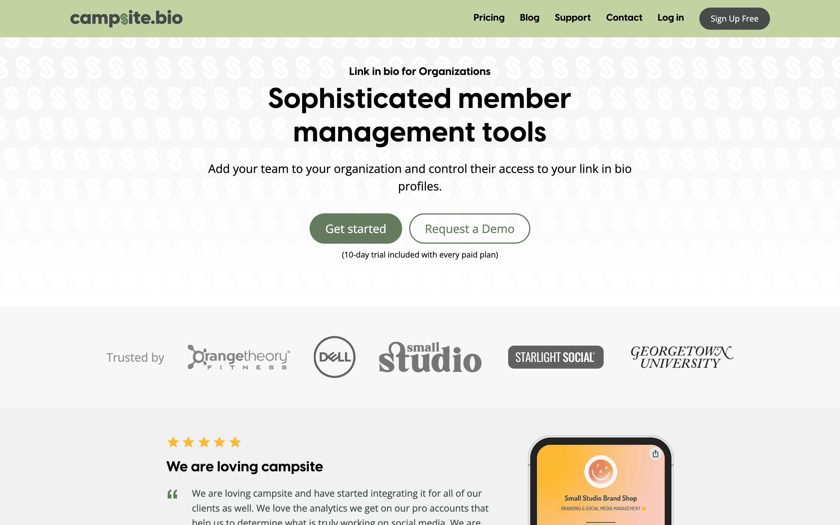 Campsite.bio: Organizations