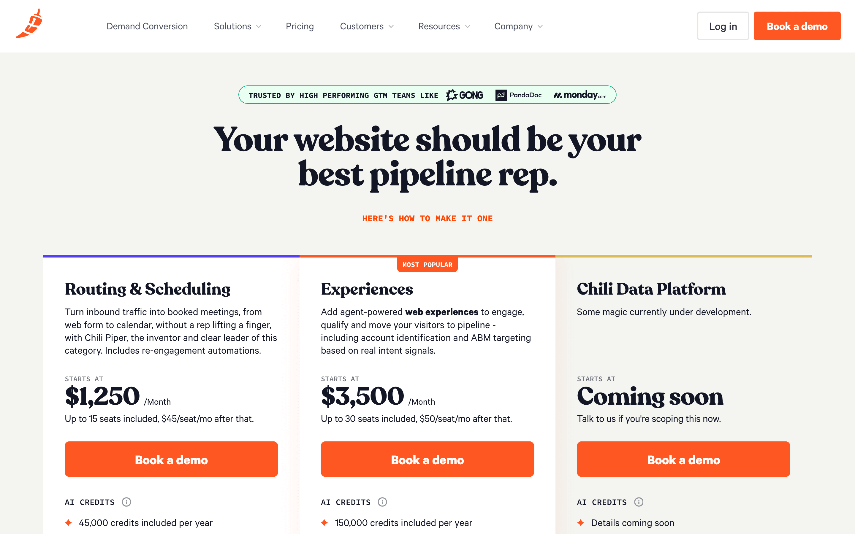 Chili Piper pricing