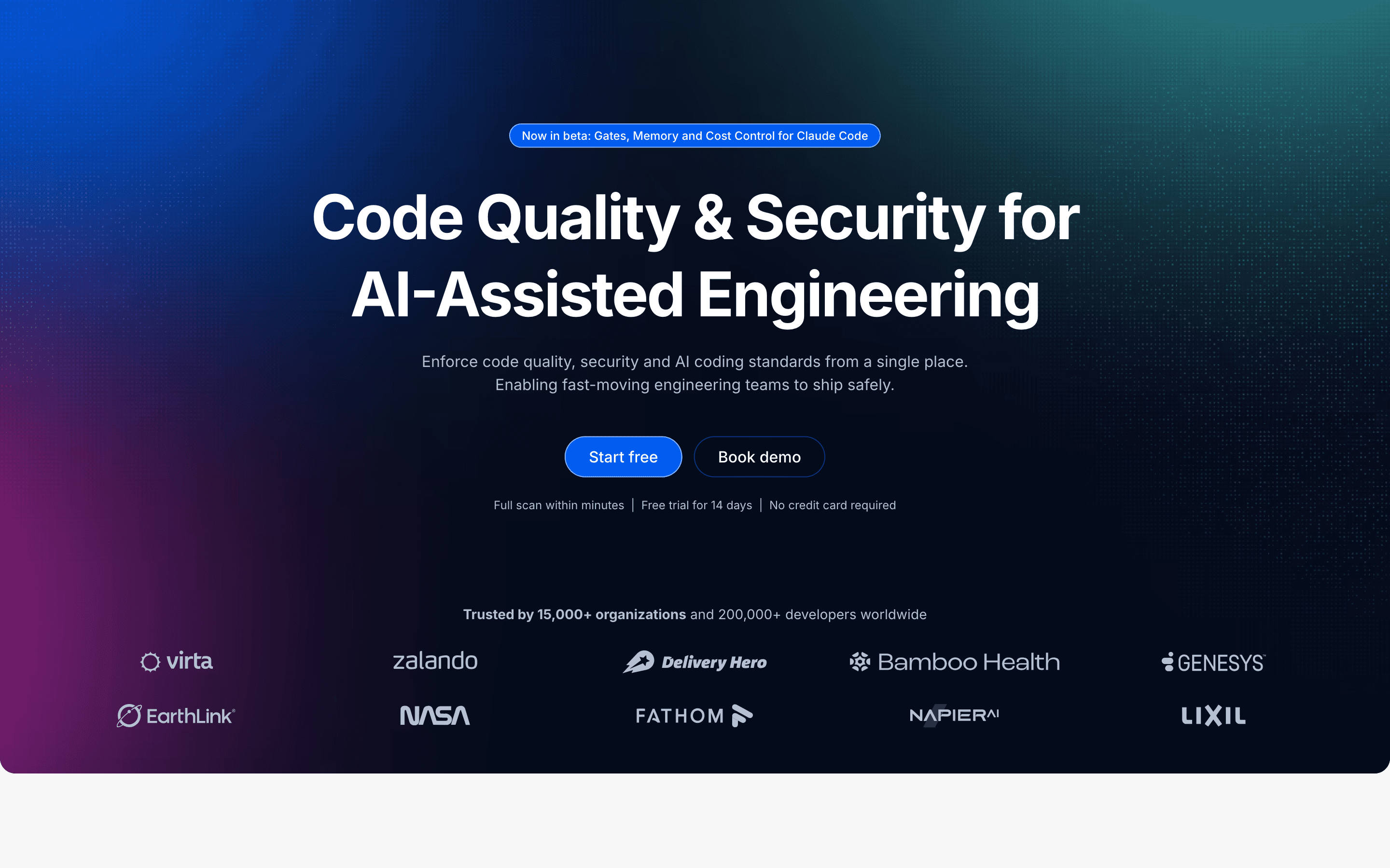 Codacy homepage