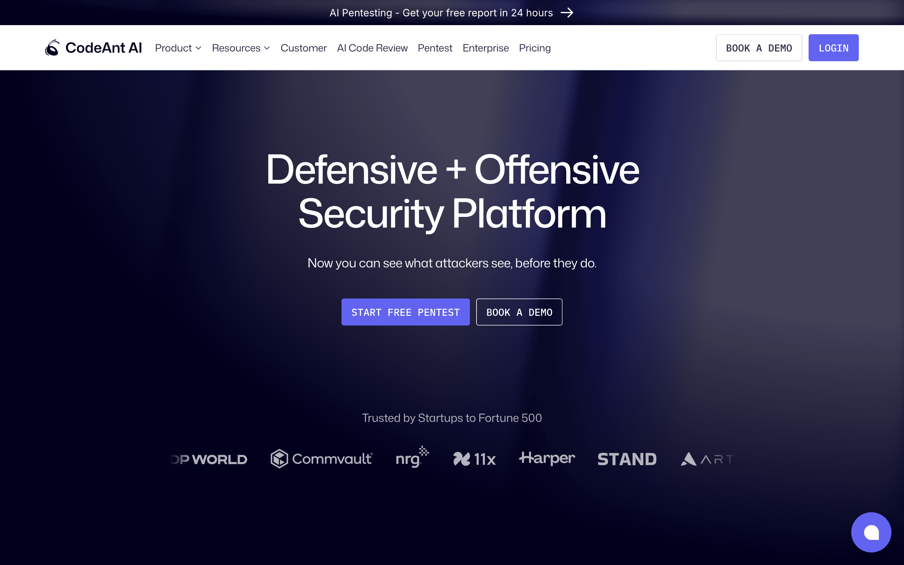 CodeAnt homepage