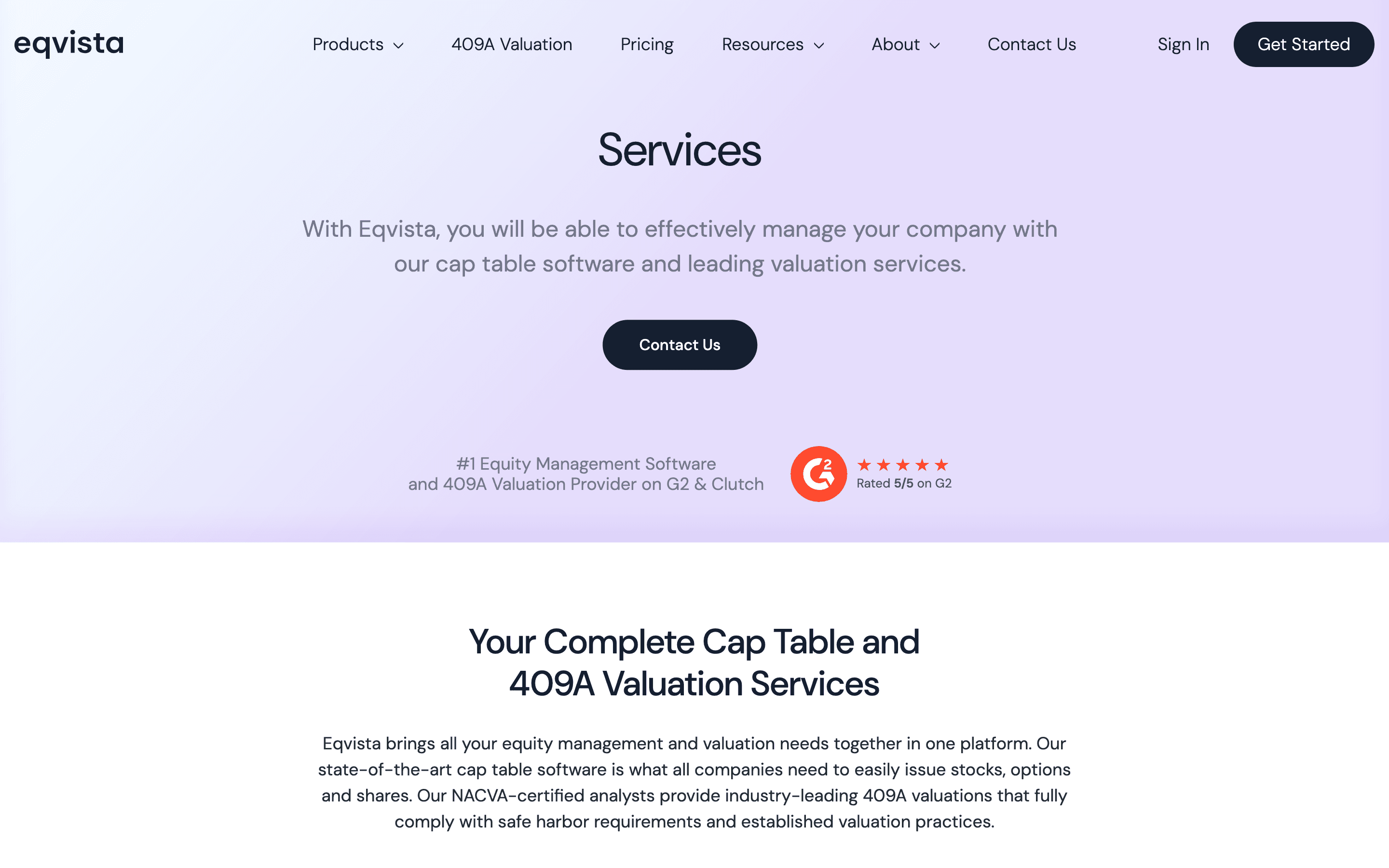 Eqvista: Services