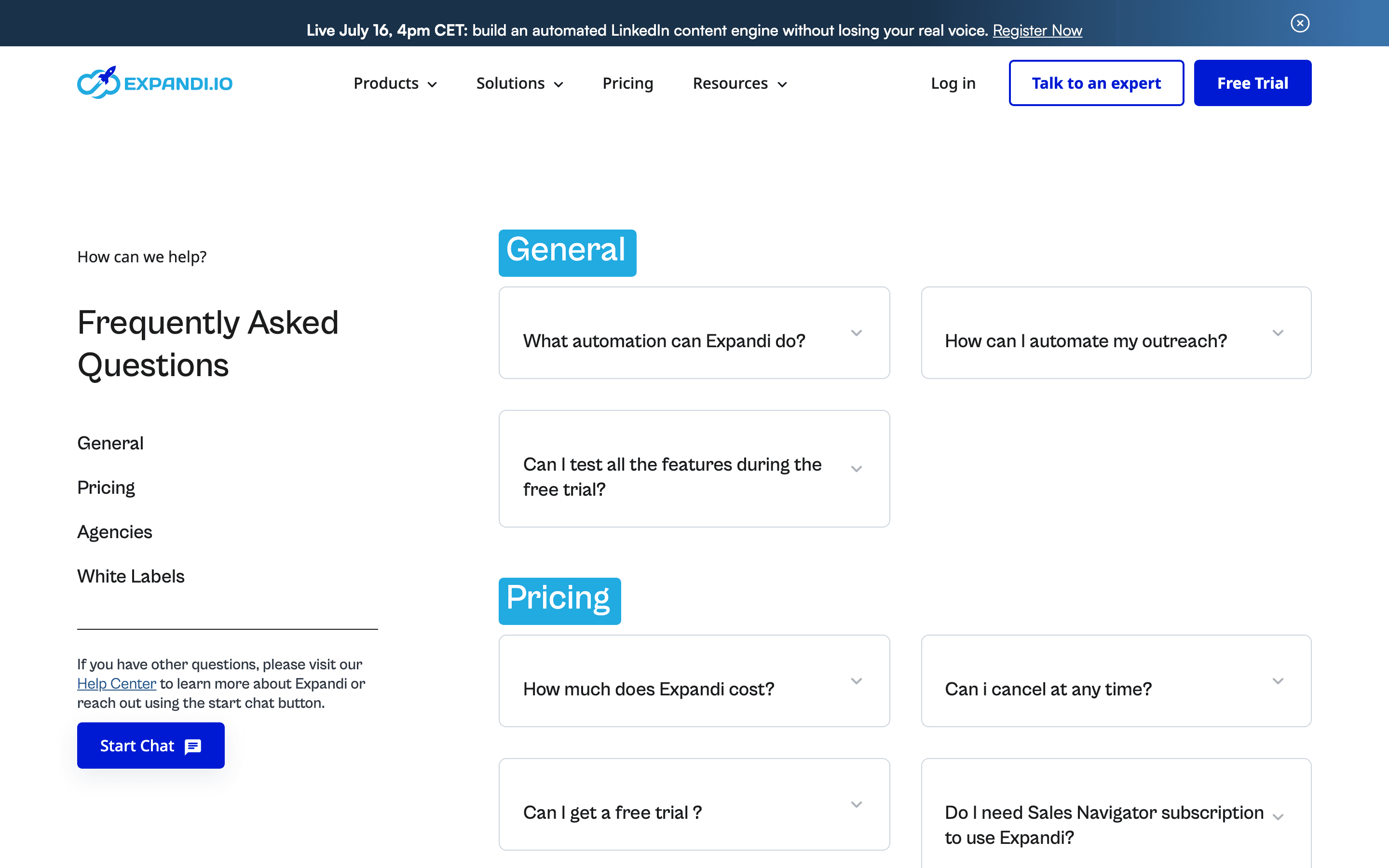 Expandi: Faq