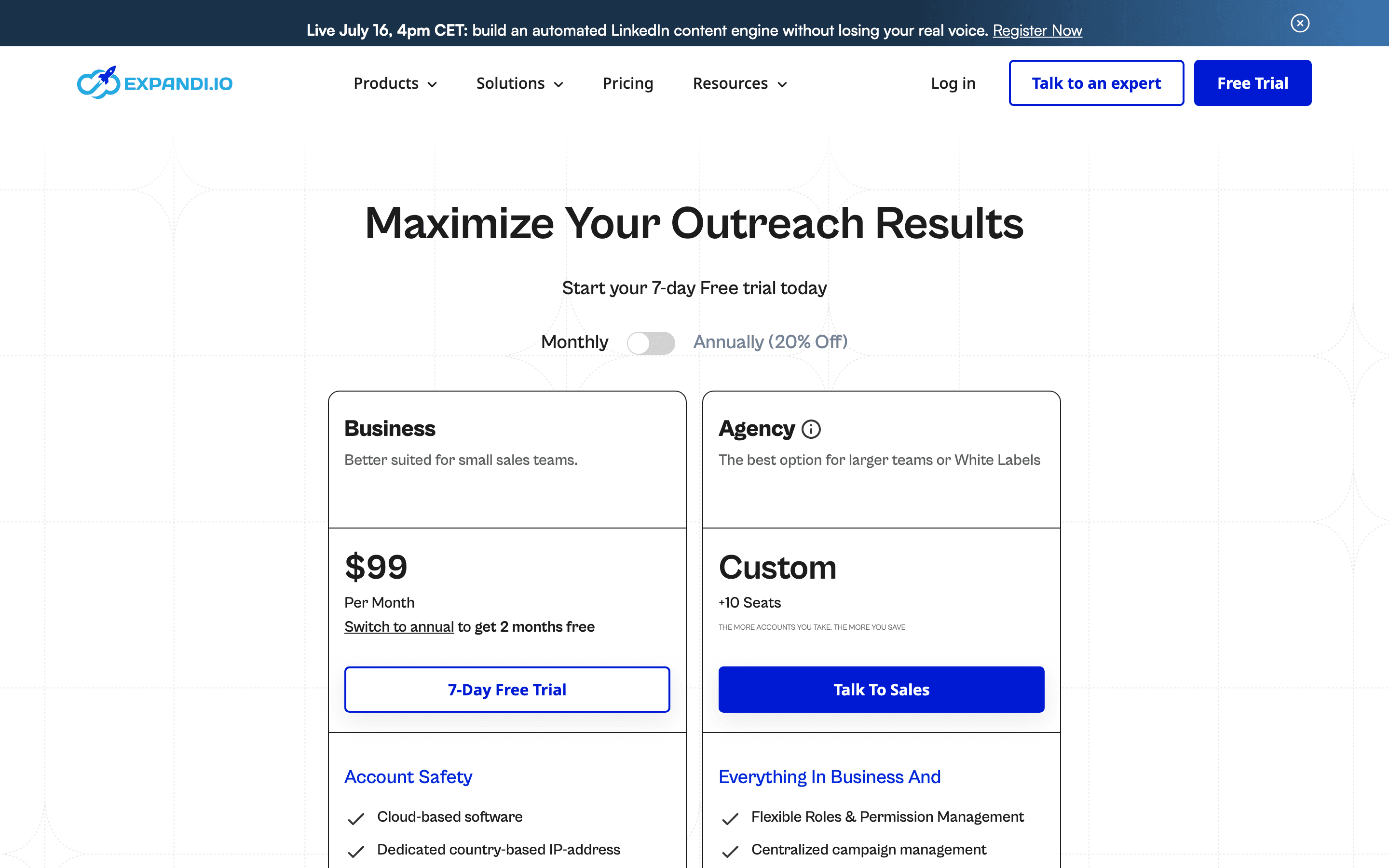 Expandi pricing