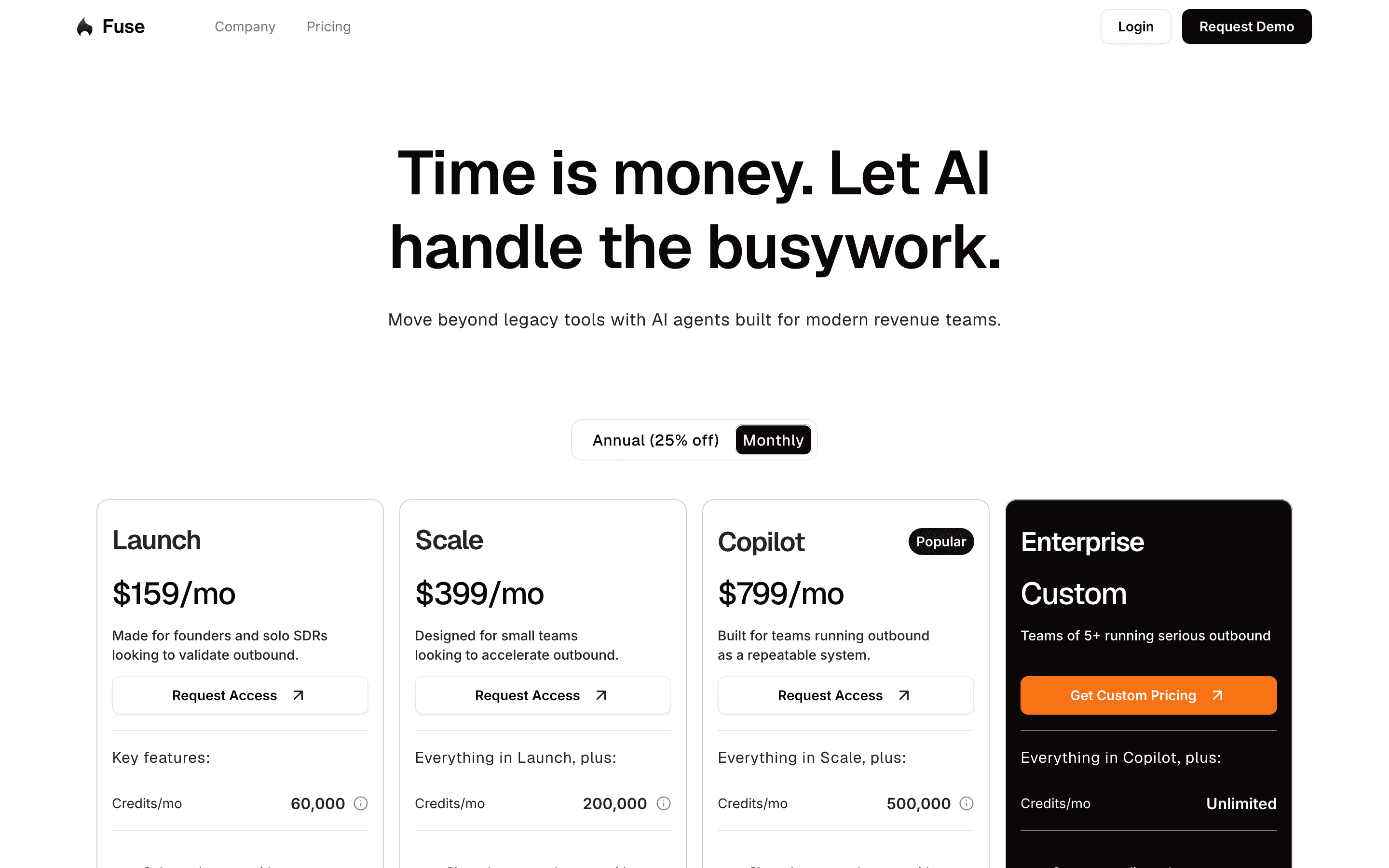 Fuse AI pricing