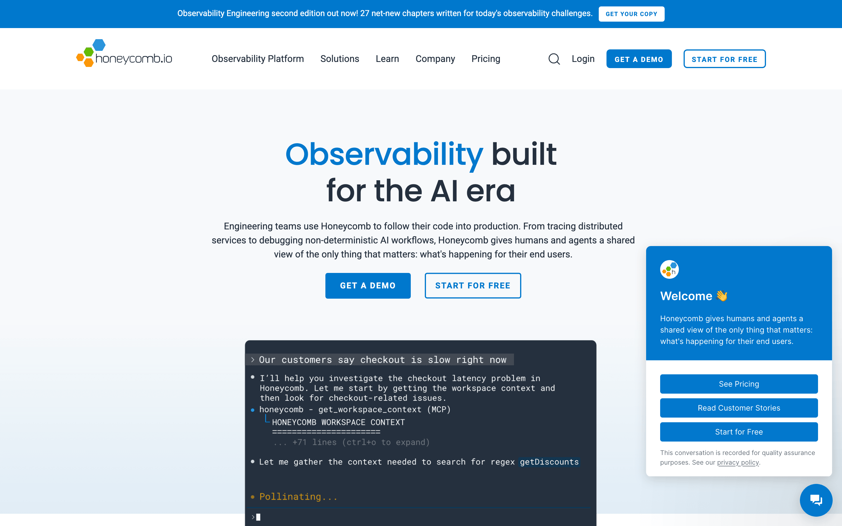 Honeycomb homepage
