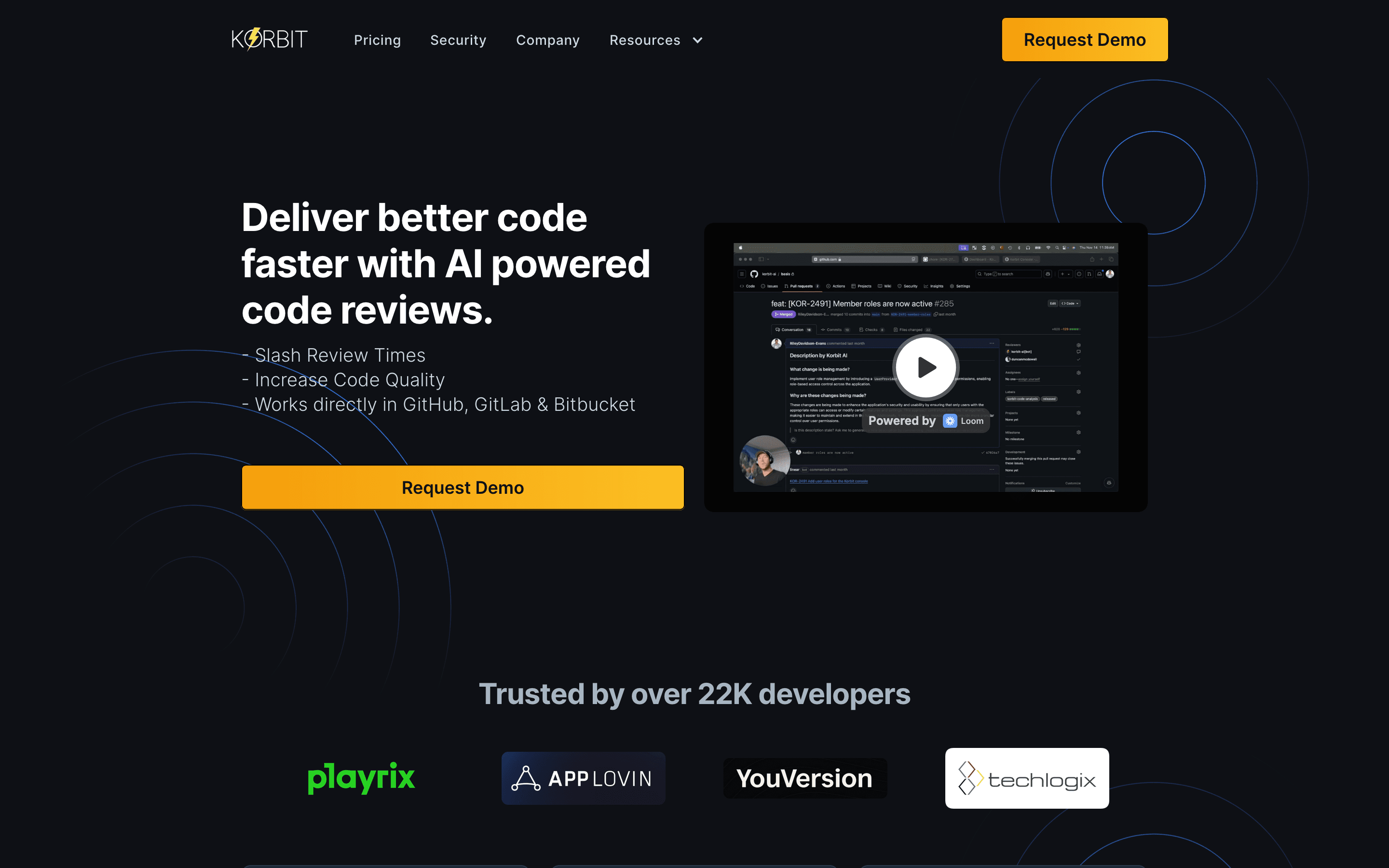 Korbit homepage