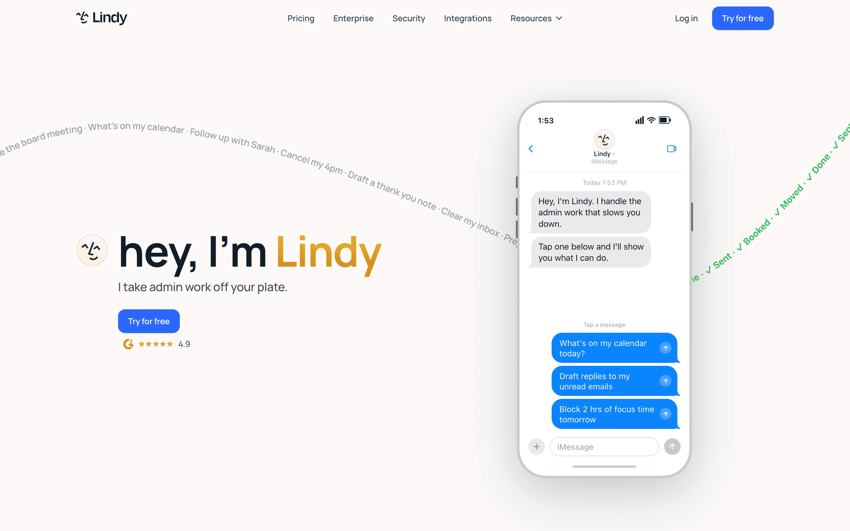 Lindy homepage