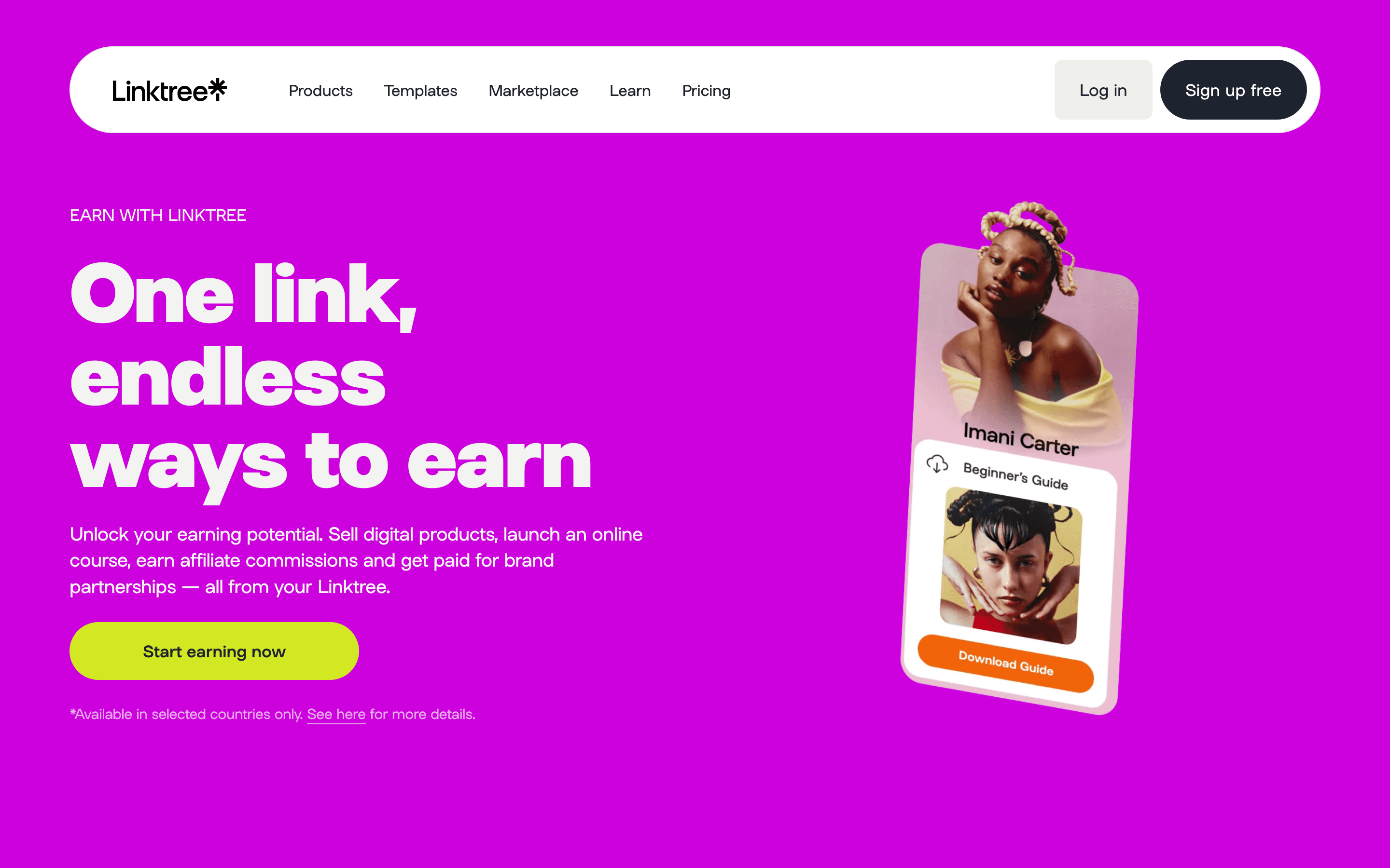 Linktree: Earn