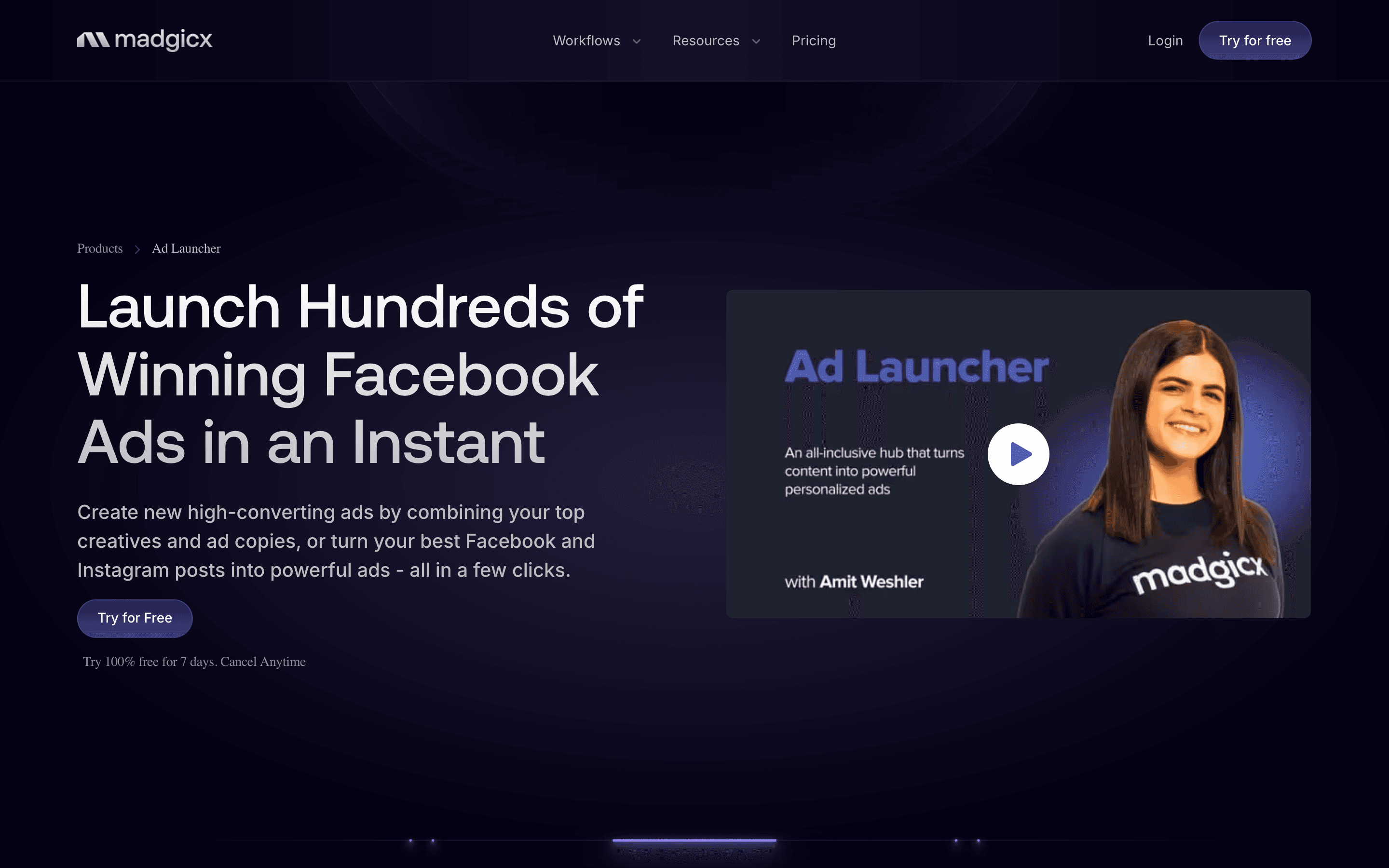 Madgicx: Ad launcher