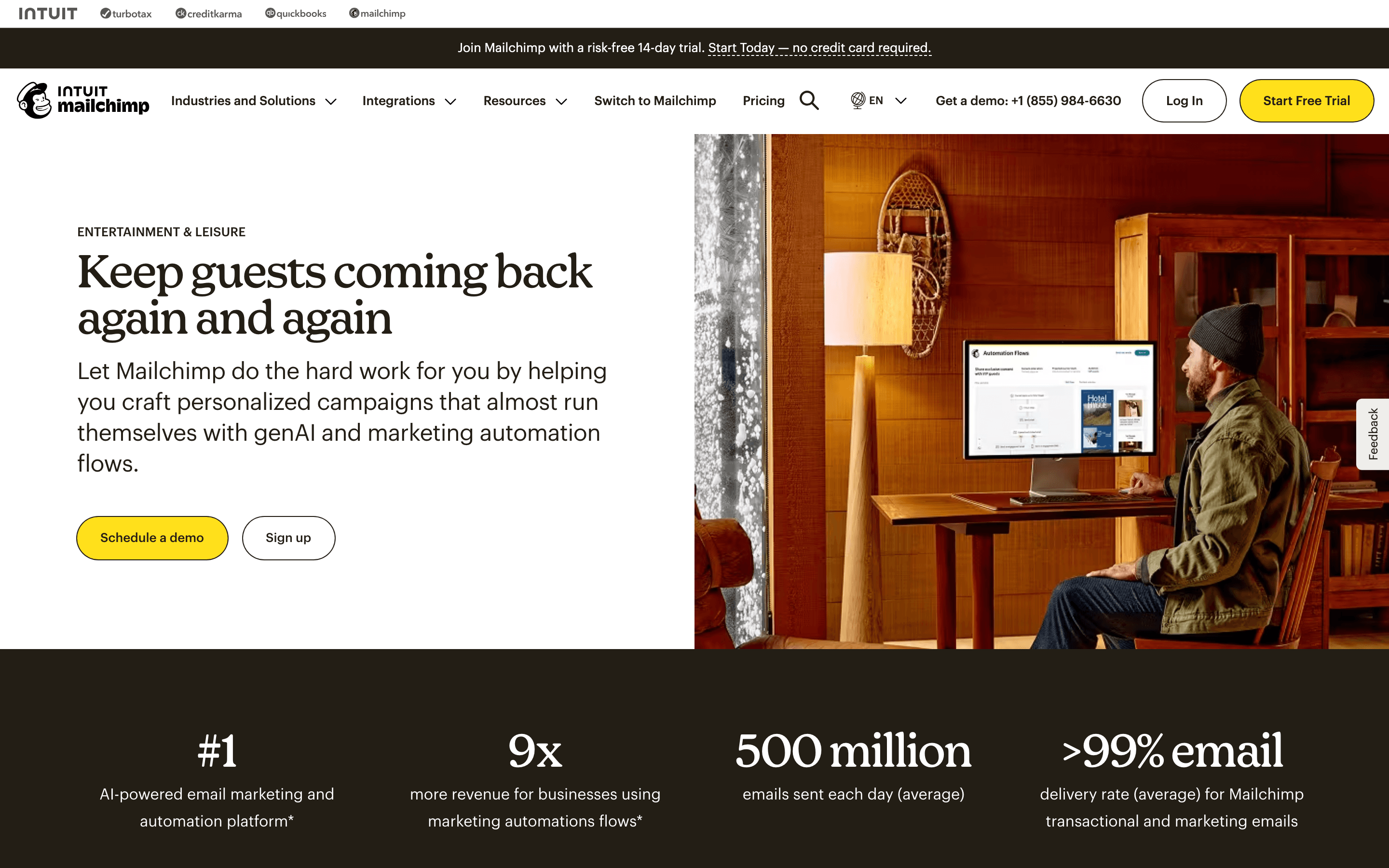 Mailchimp: Marketing tools hotels