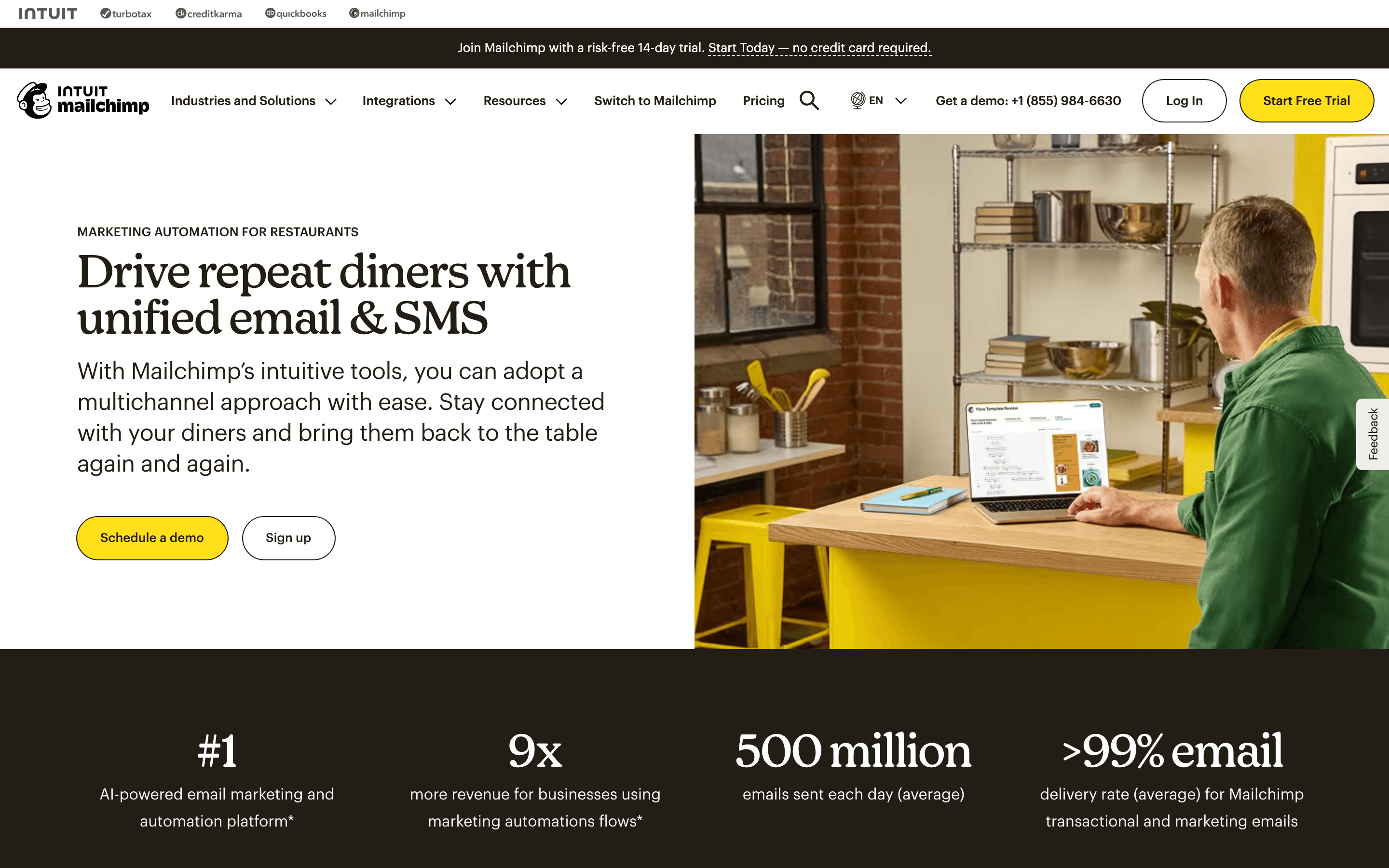 Mailchimp: Marketing tools restaura