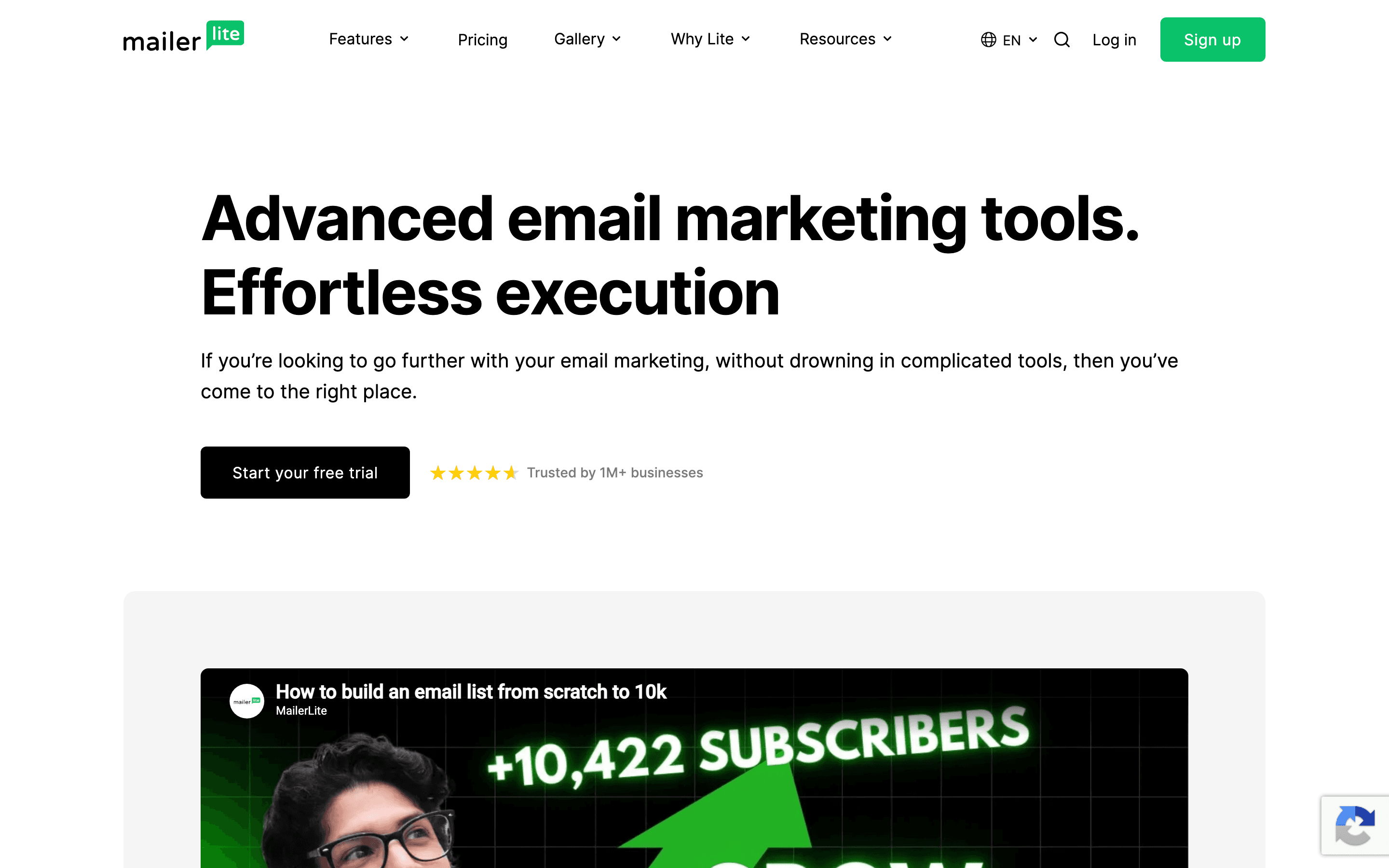 MailerLite: Email marketing