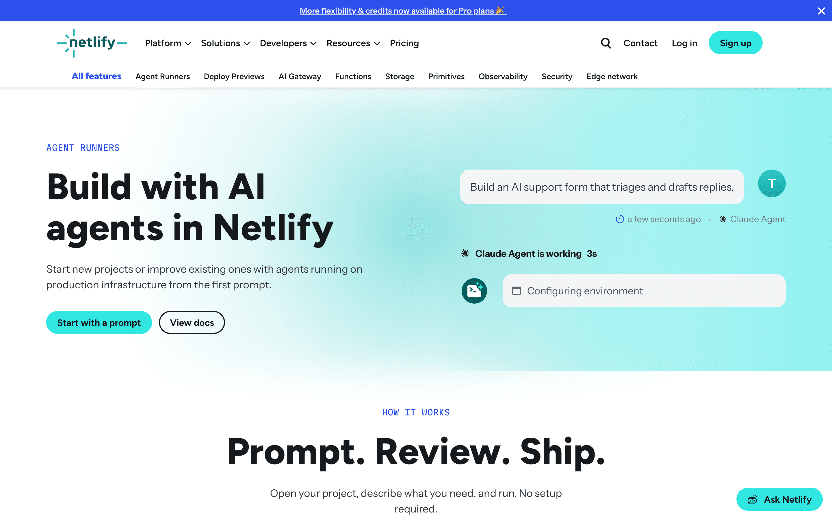 Netlify: Agent runners