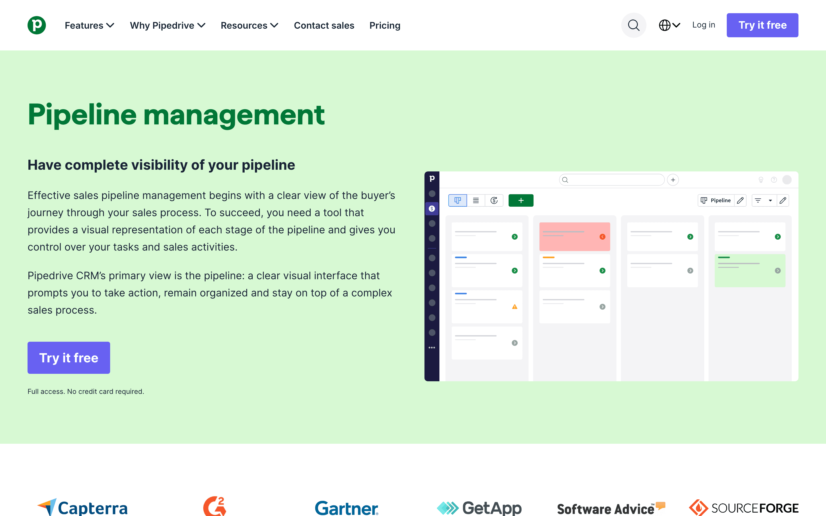 Pipedrive: Pipeline management
