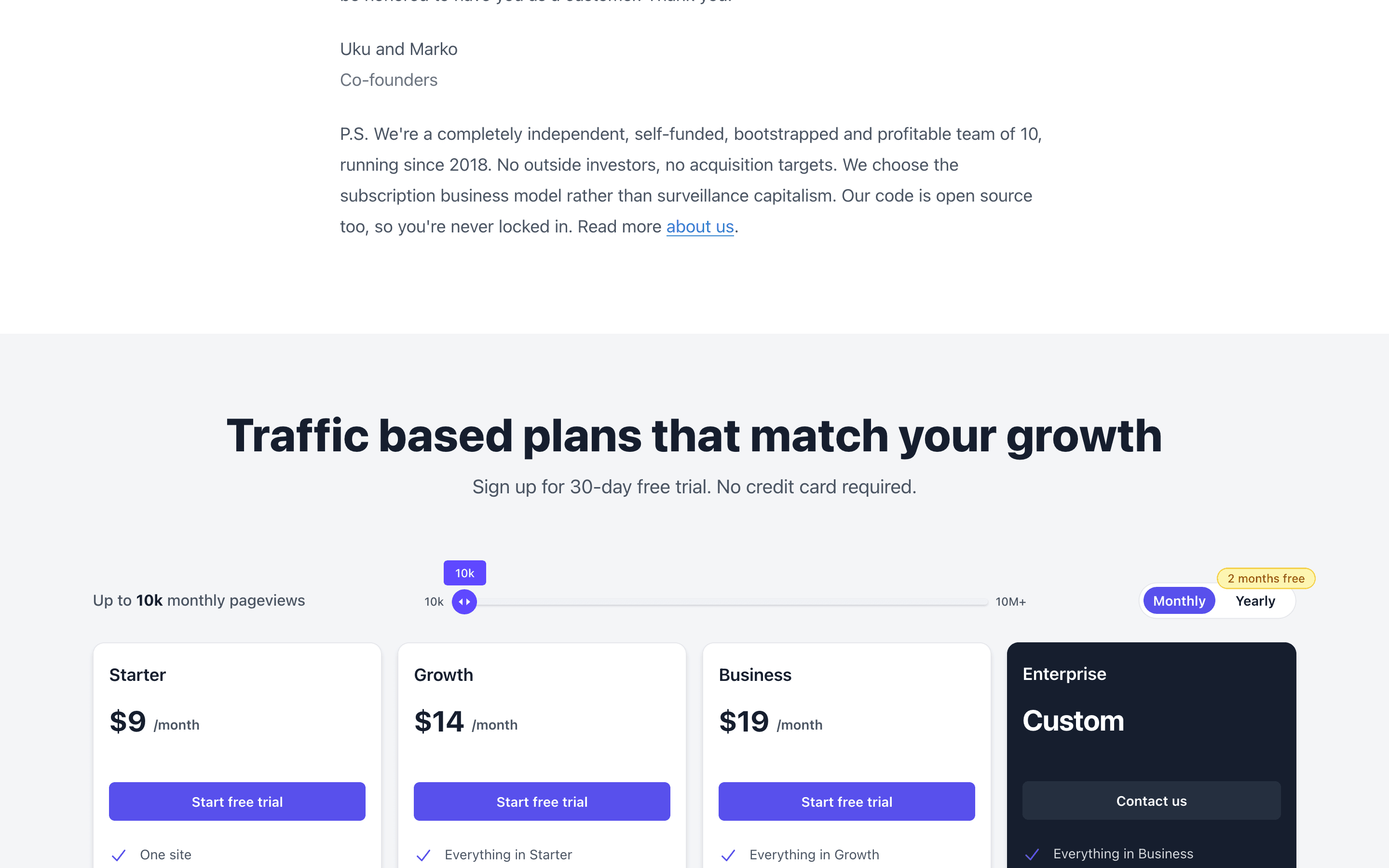 Plausible pricing