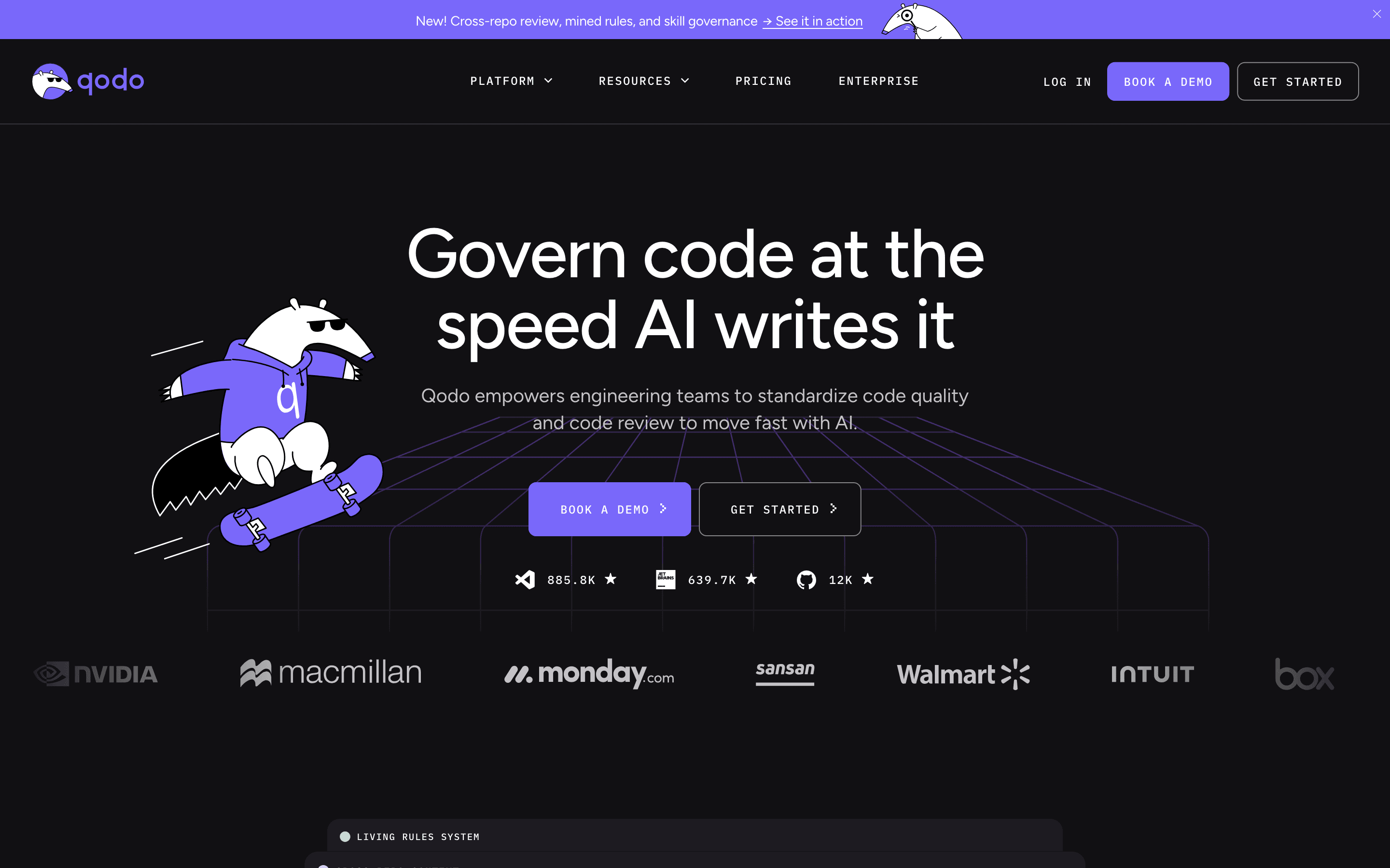 Qodo homepage