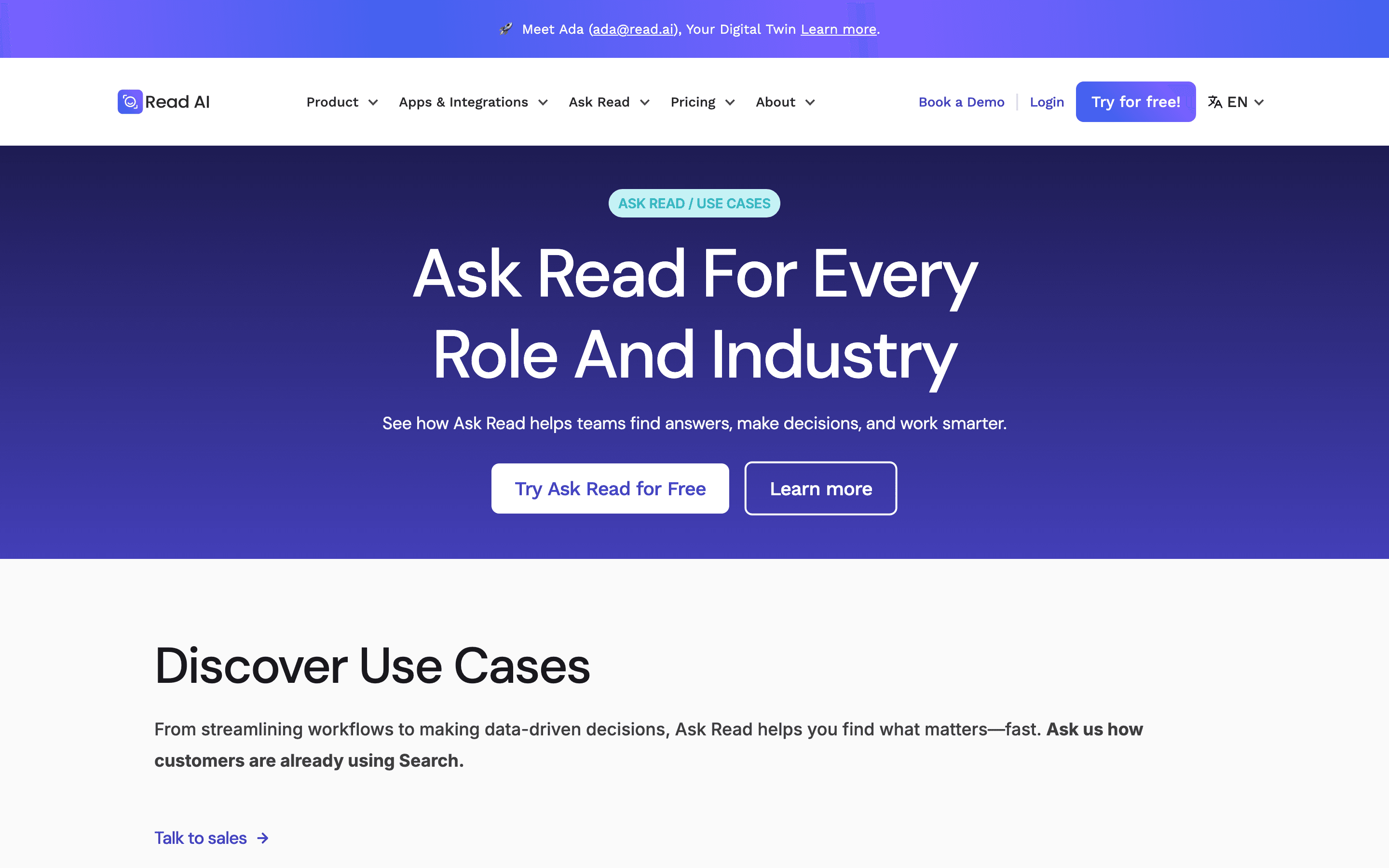 Read AI: Use cases