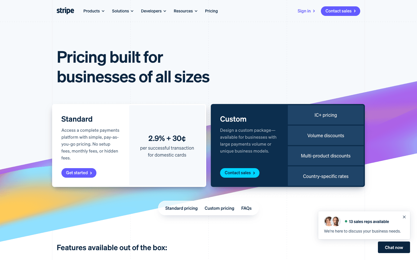 Stripe pricing