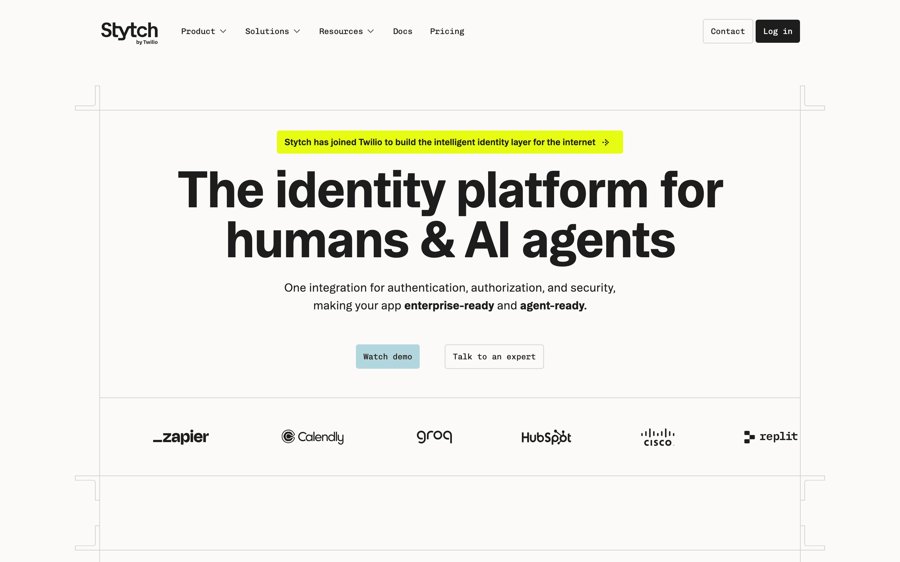 Stytch homepage