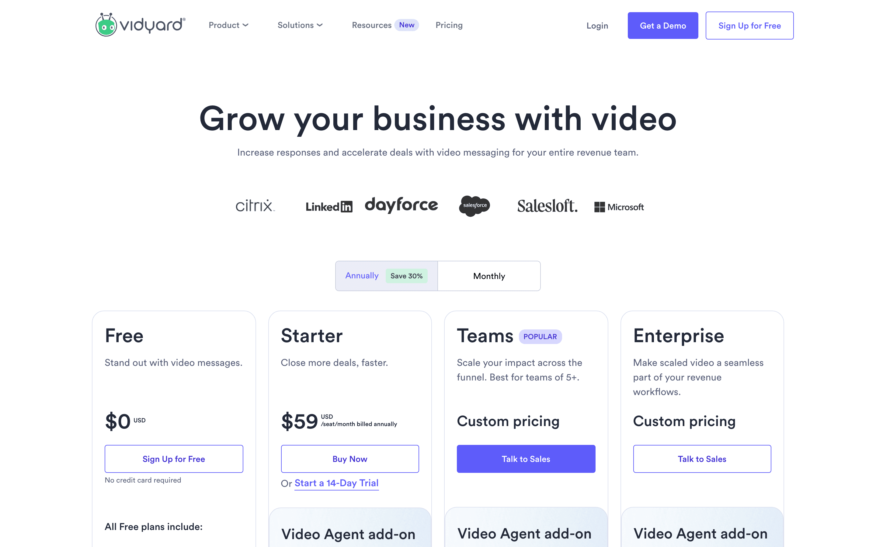 Vidyard pricing