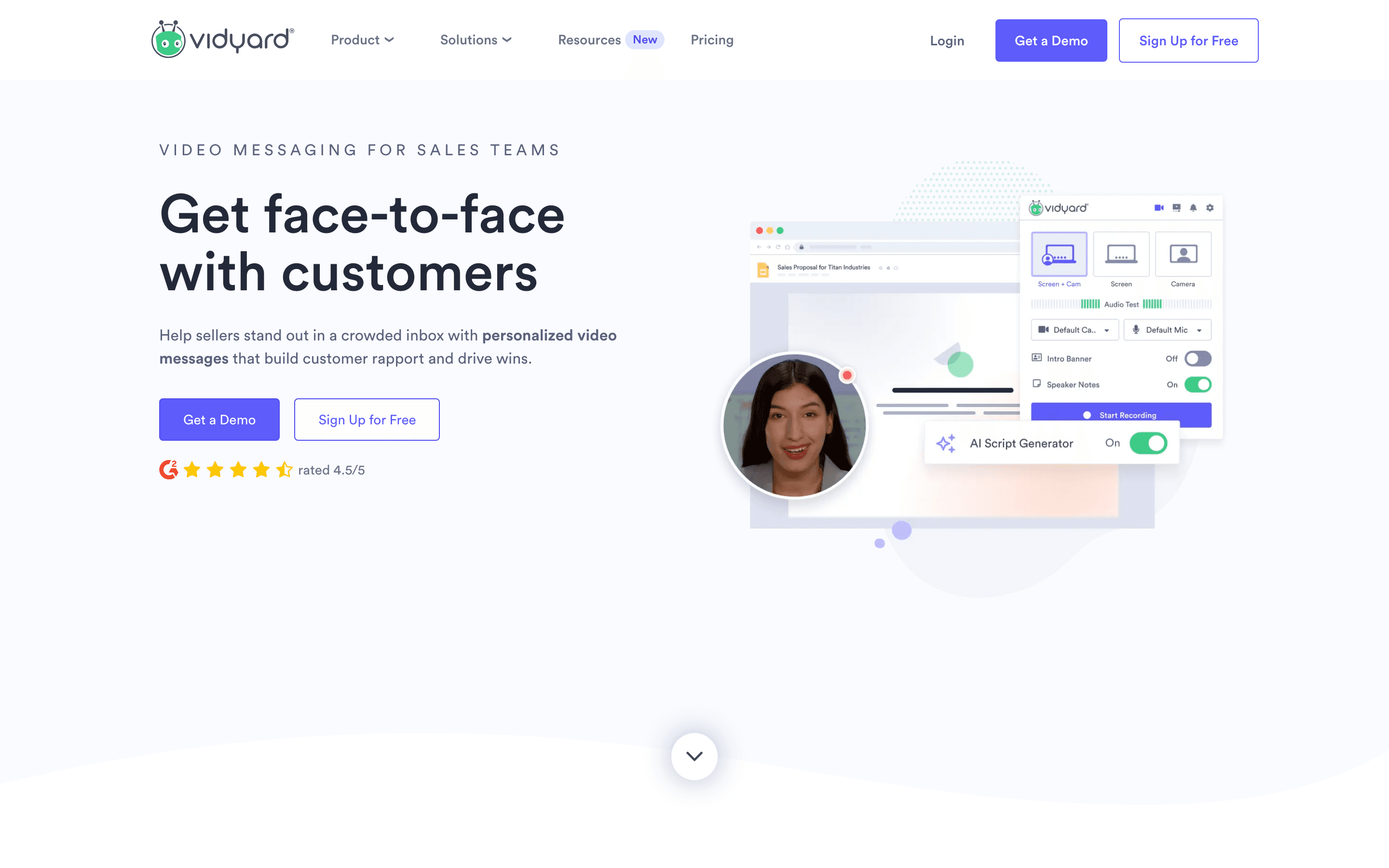 Vidyard: Vidyard video messages