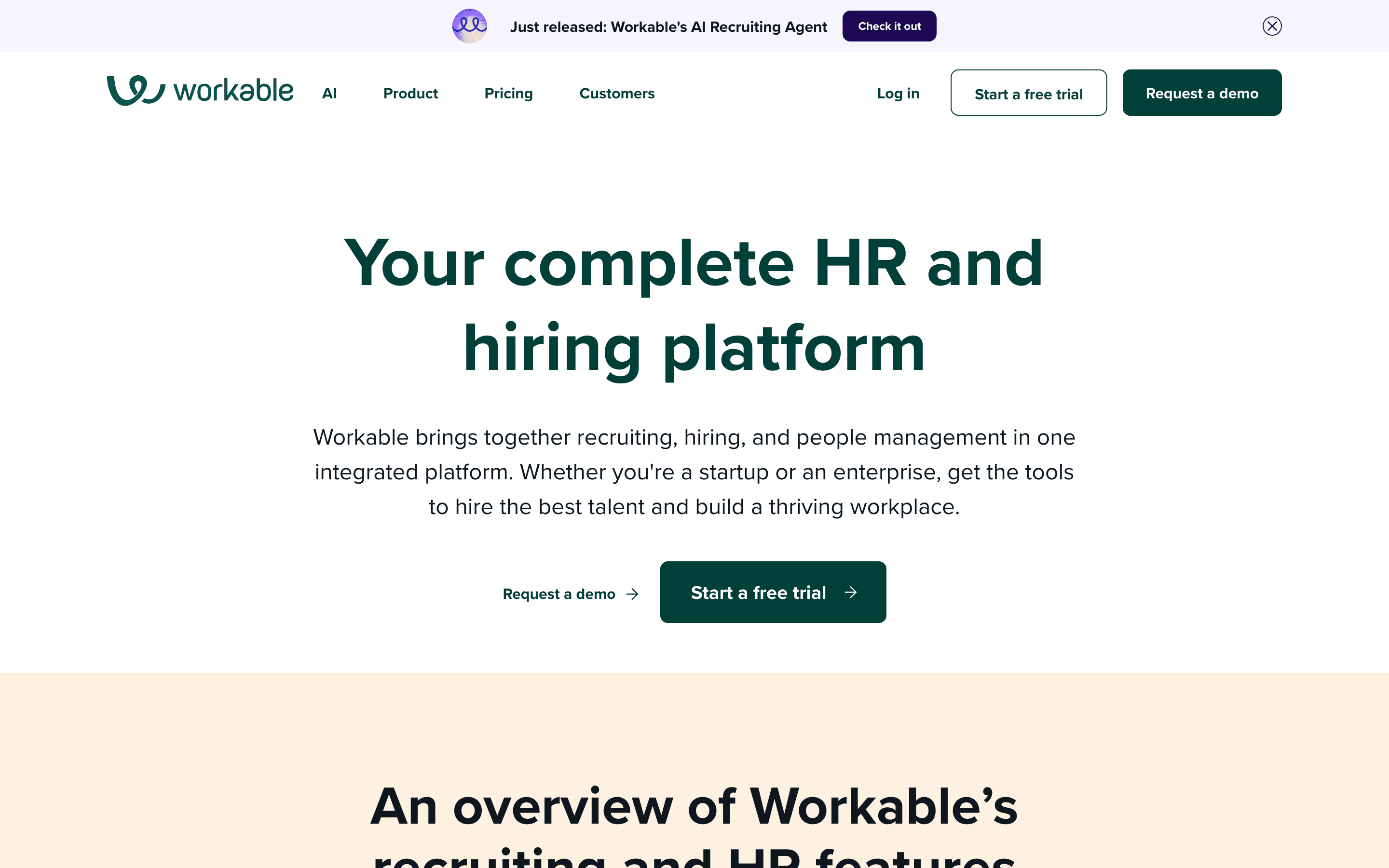 Workable: Features
