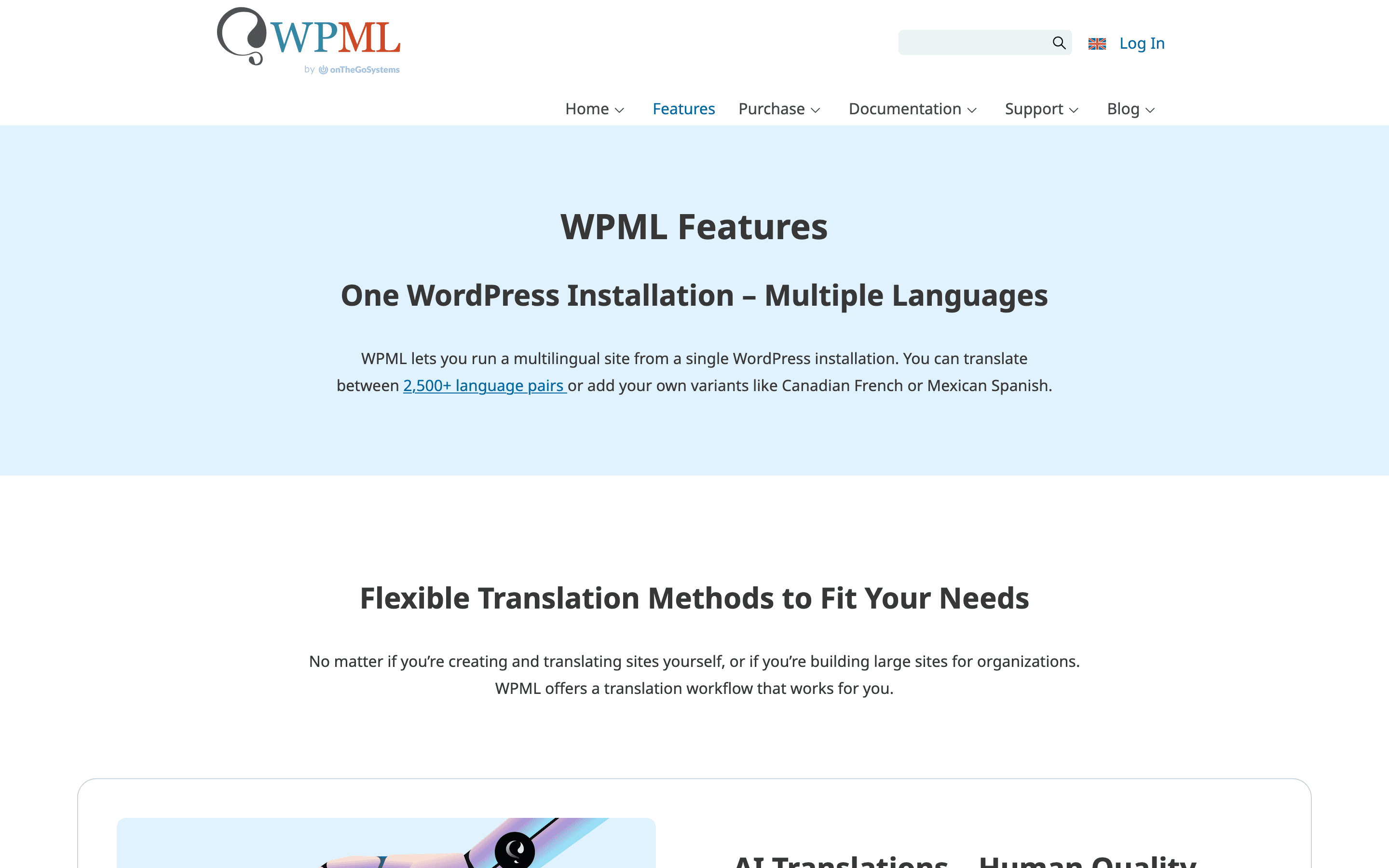 WPML: Features