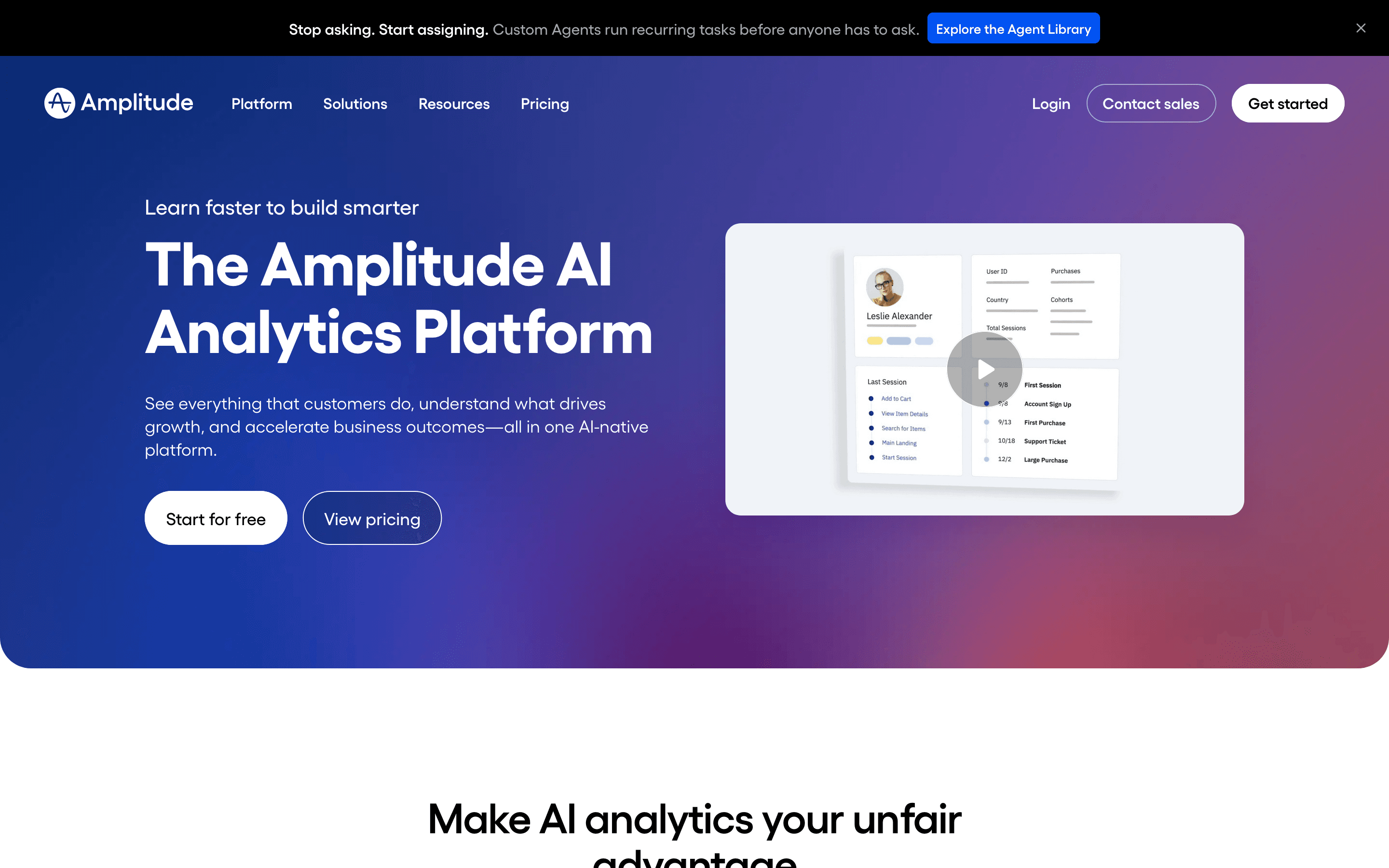 Amplitude: Ai analytics platform