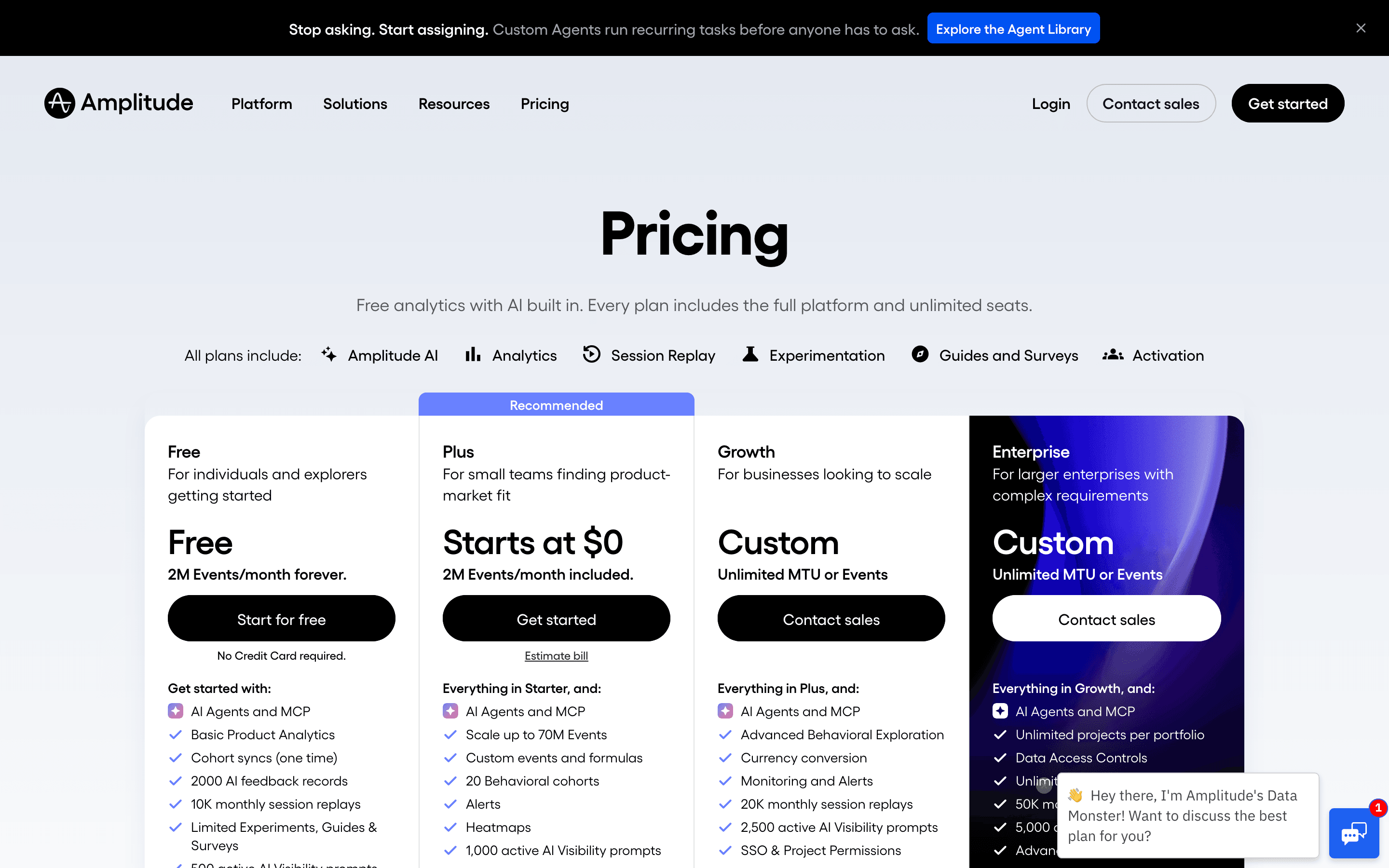 Amplitude pricing