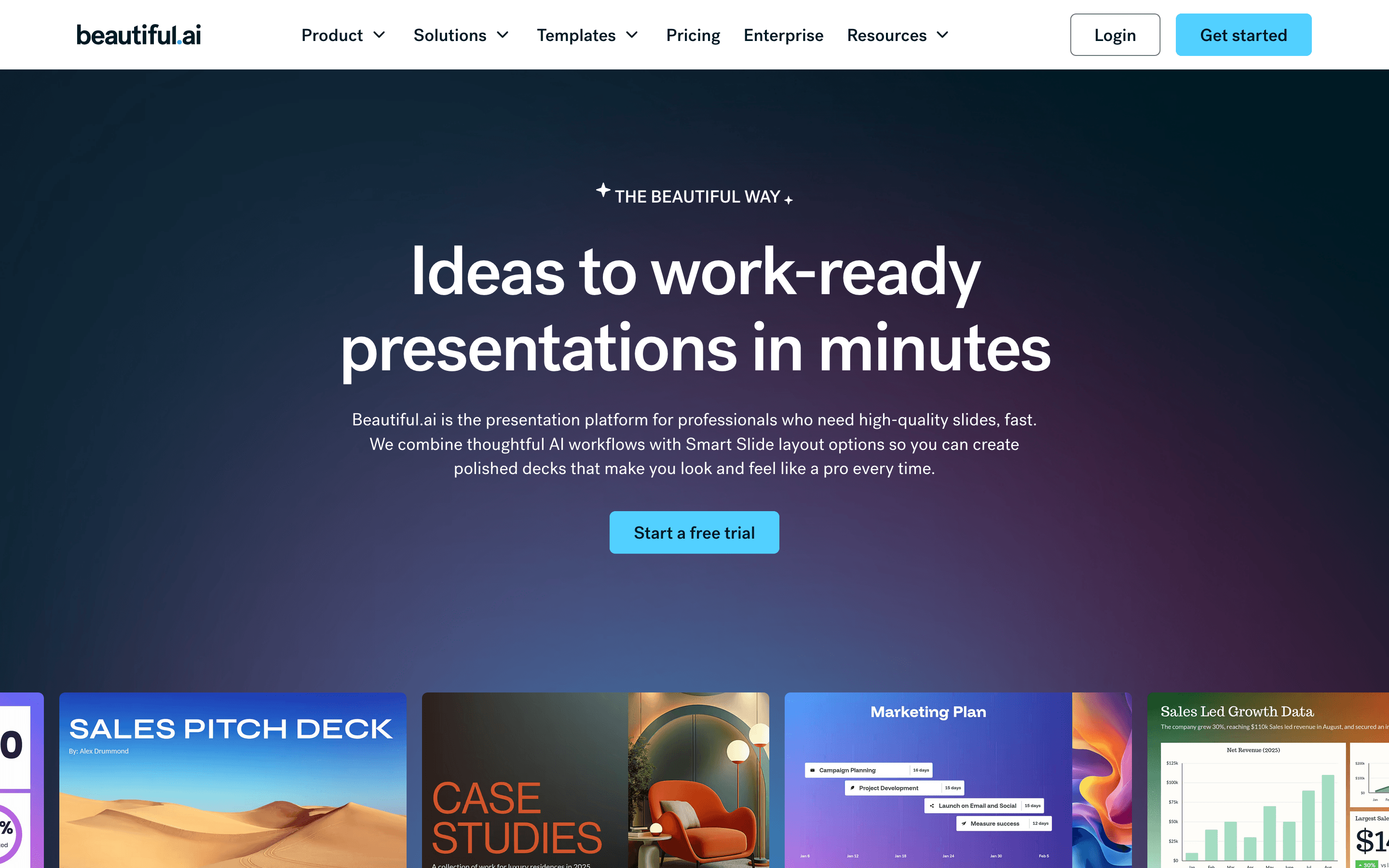Beautiful.ai: Presentation software