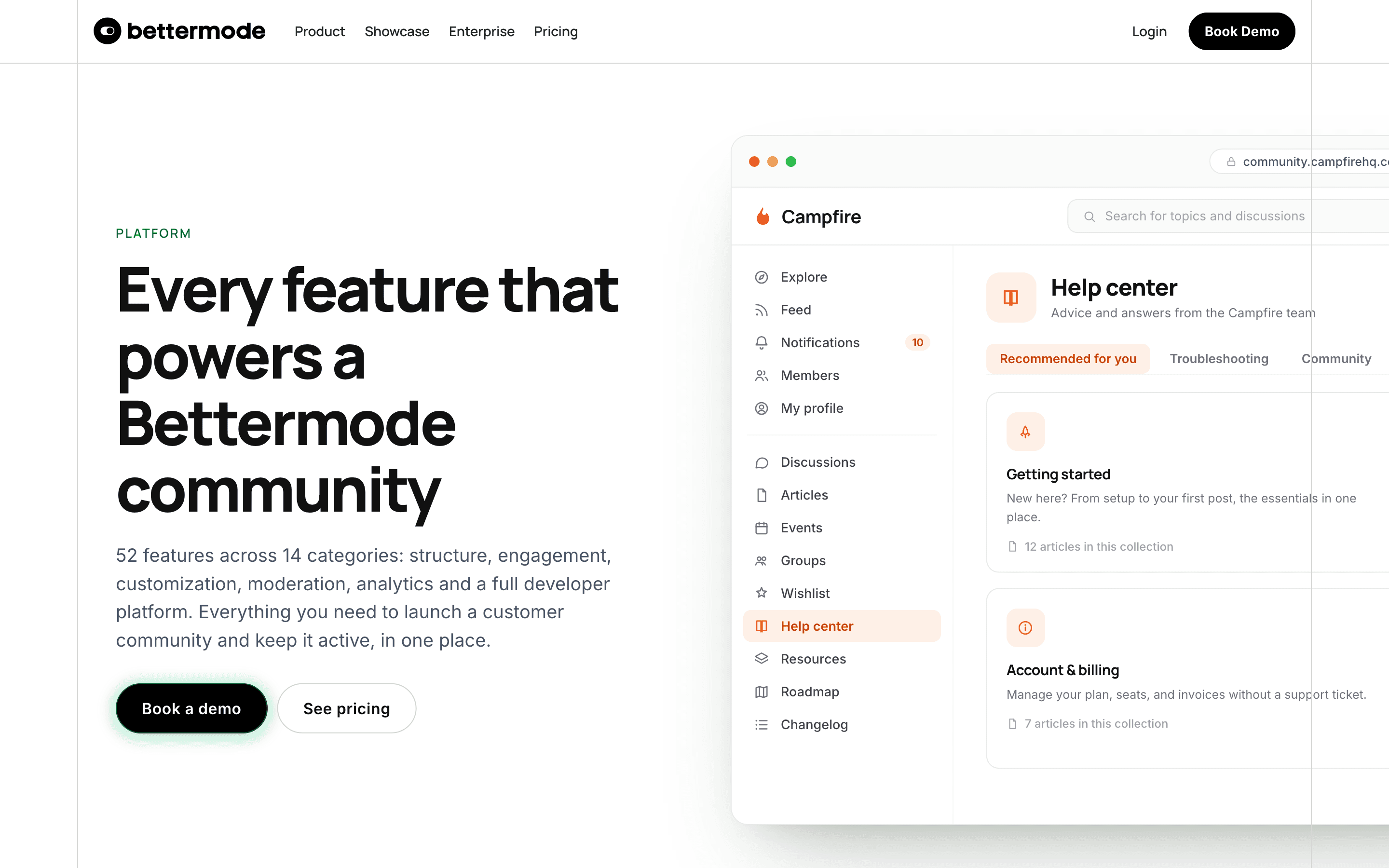 Bettermode: Feature index bettermode