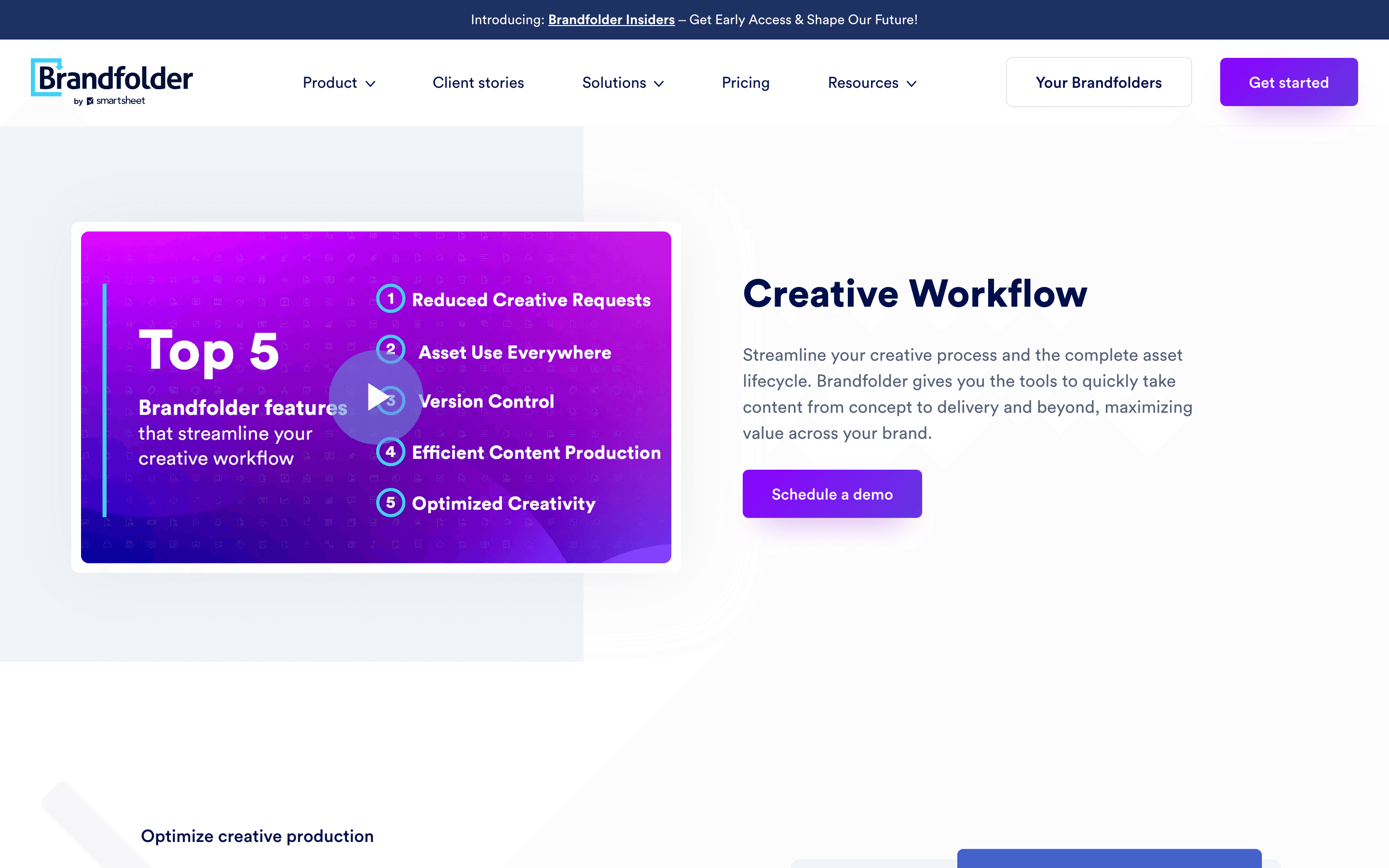 Brandfolder: Creative workflow