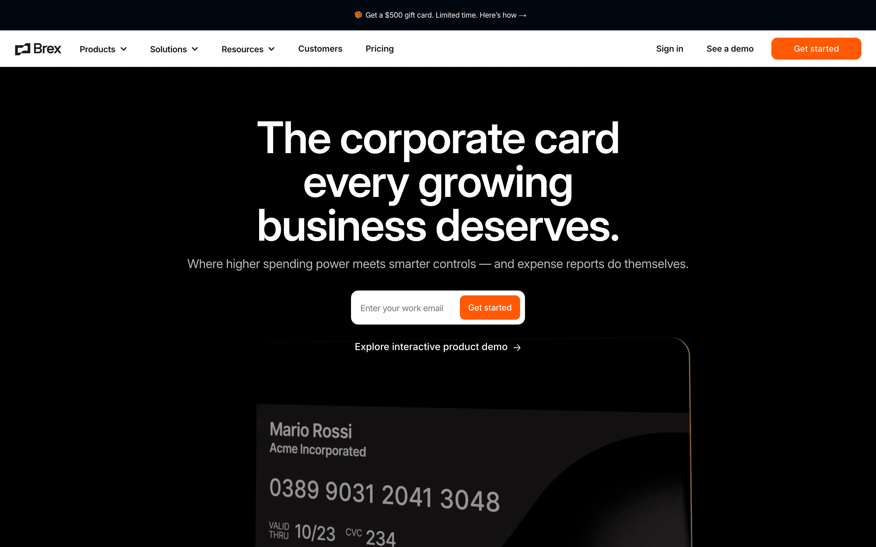 Brex: Credit card