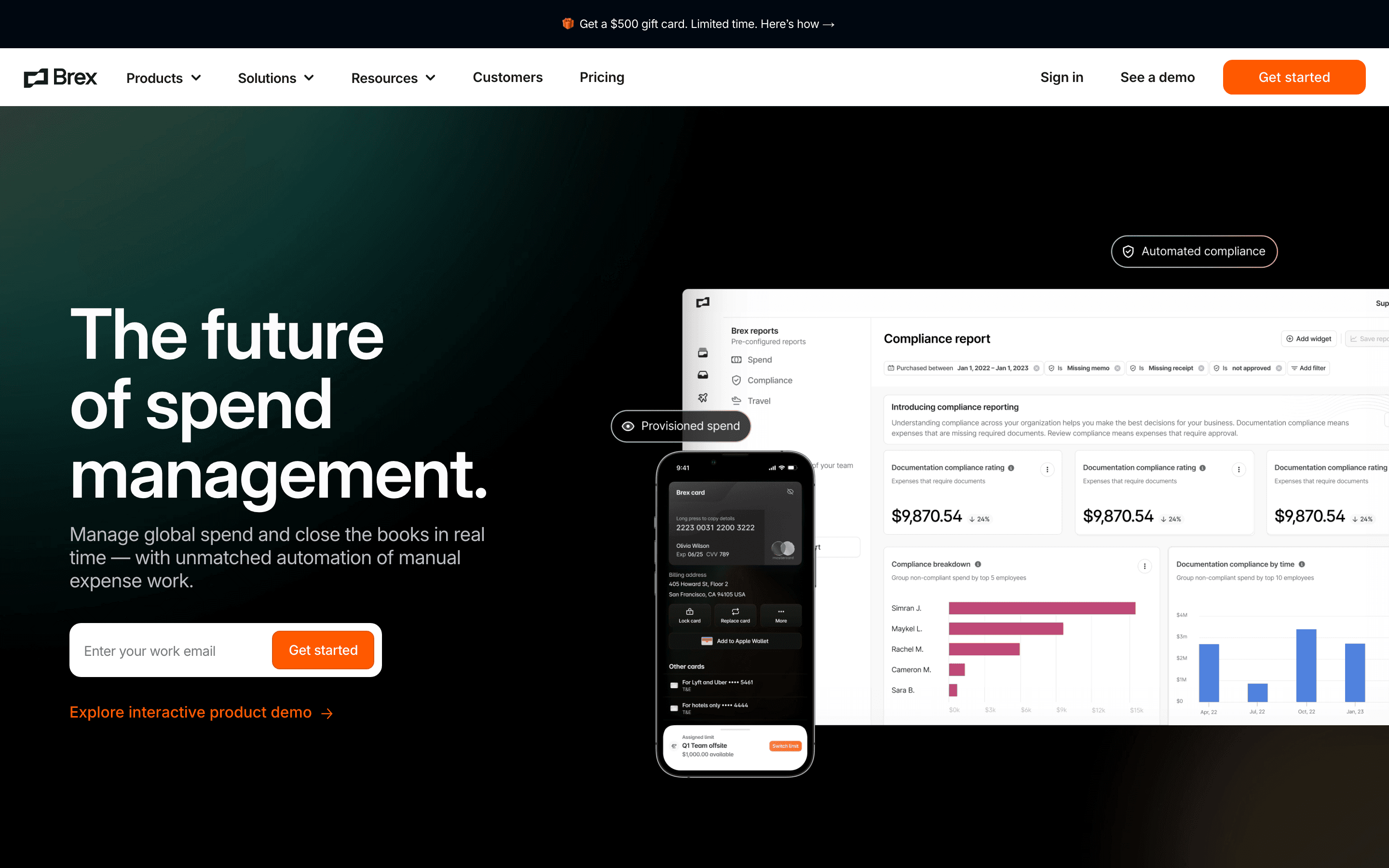 Brex: Spend management