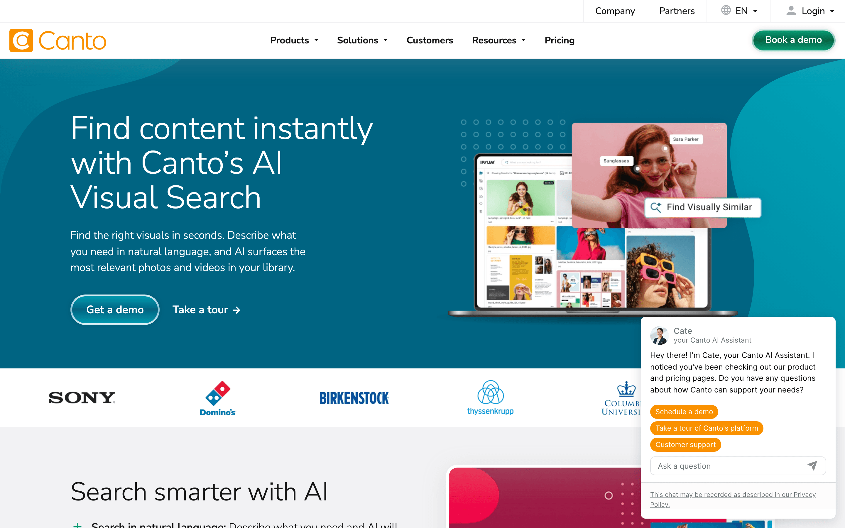 Canto: Ai visual search