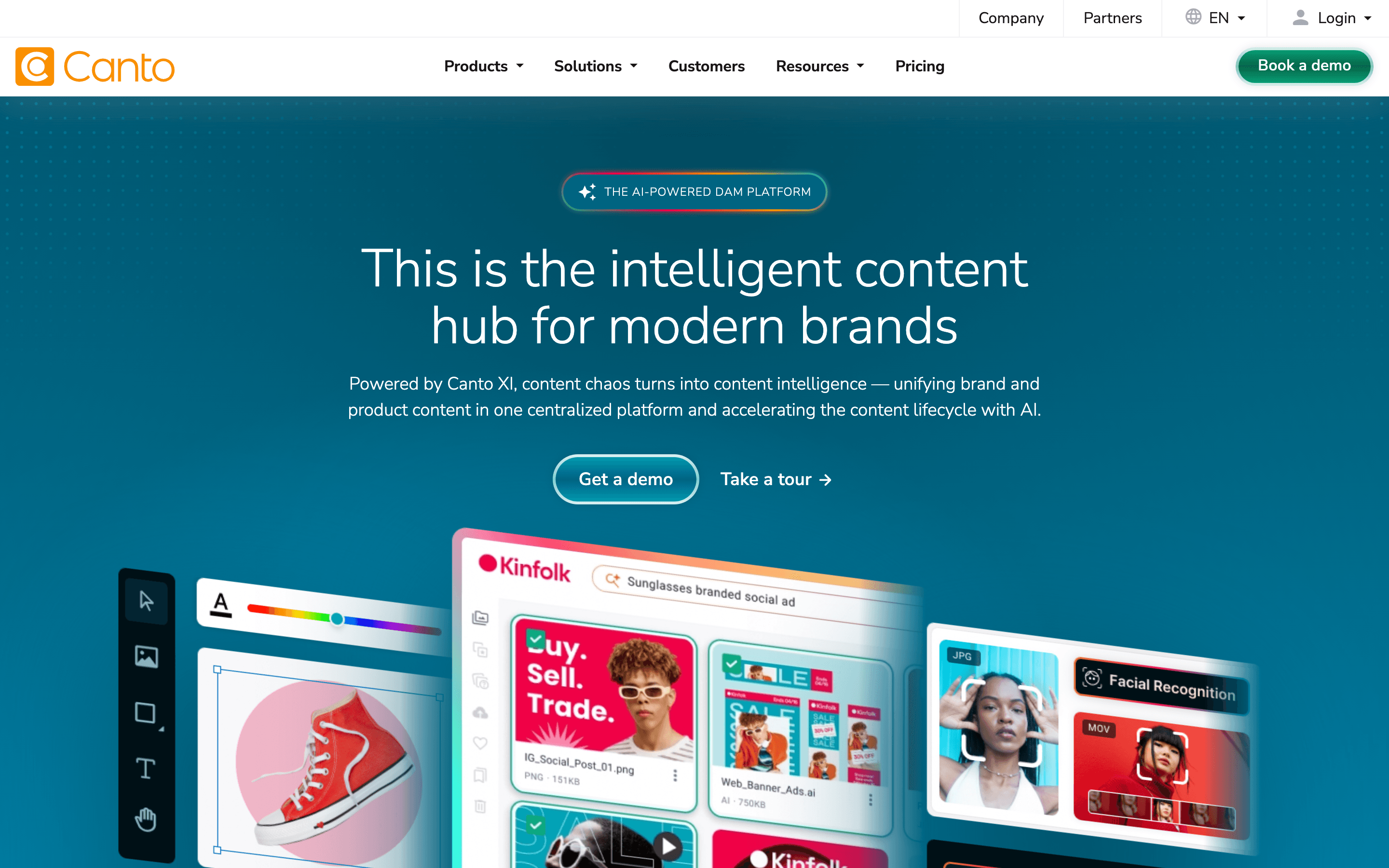 Canto homepage