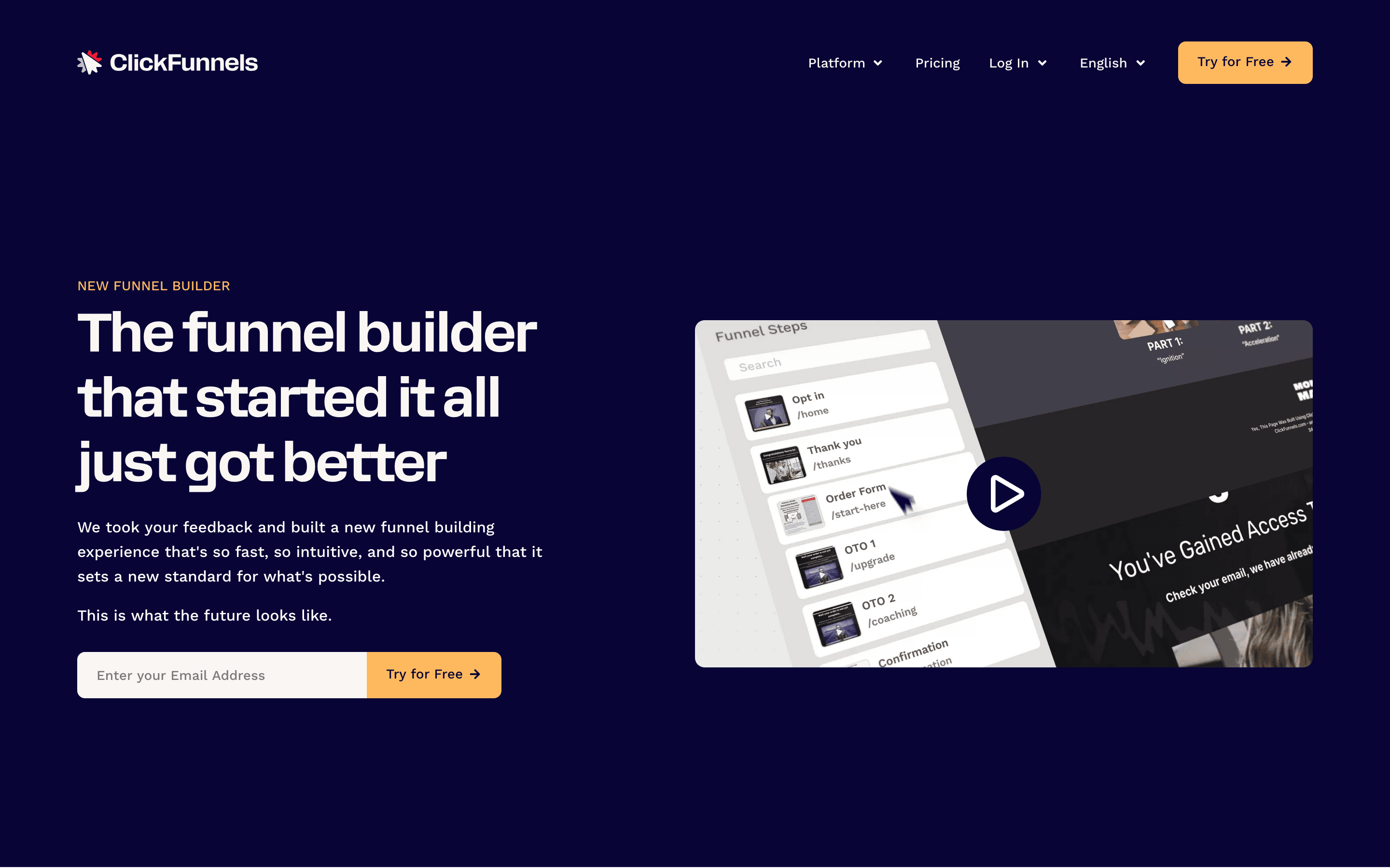 ClickFunnels: Funnel builder