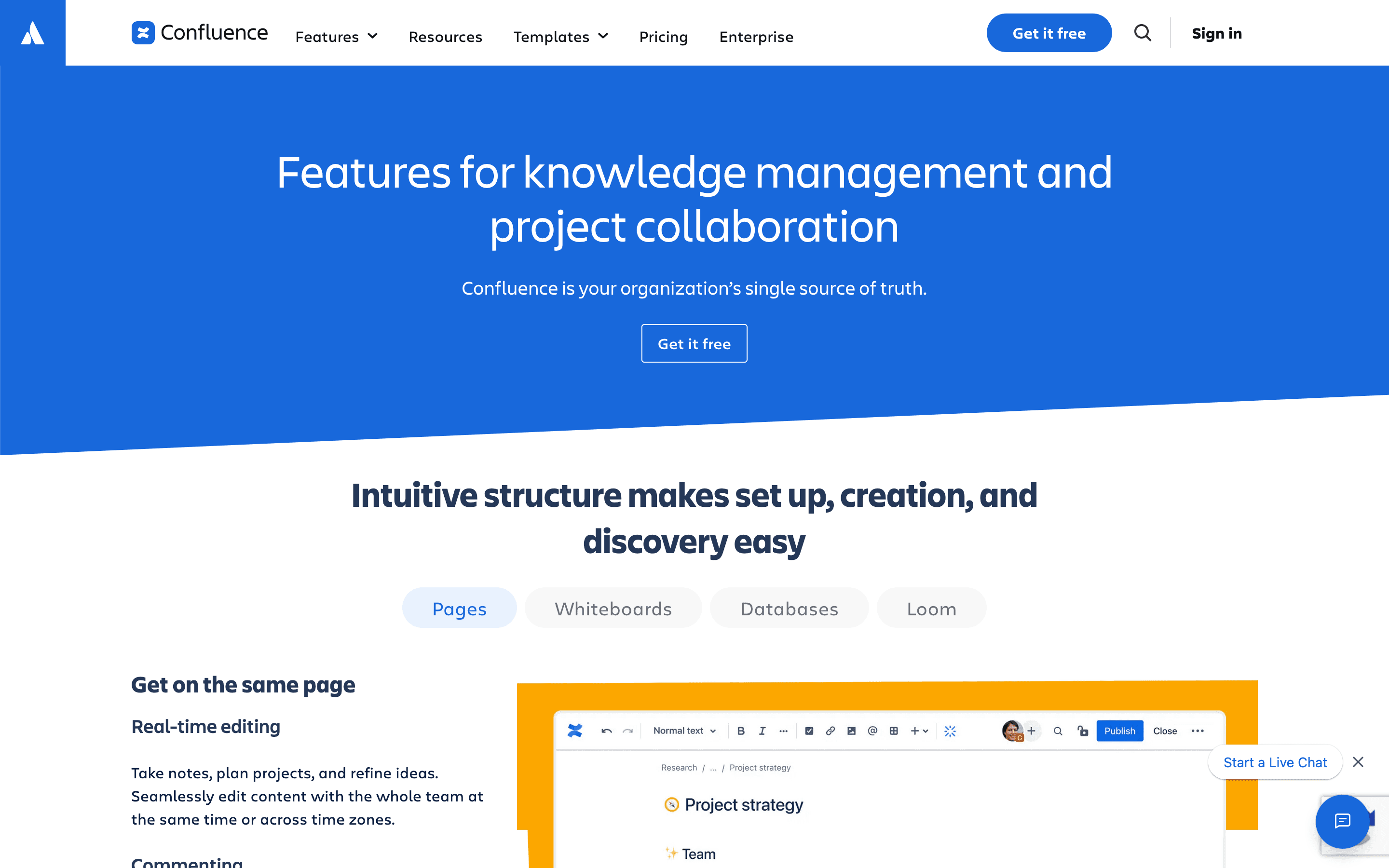 Confluence: Features