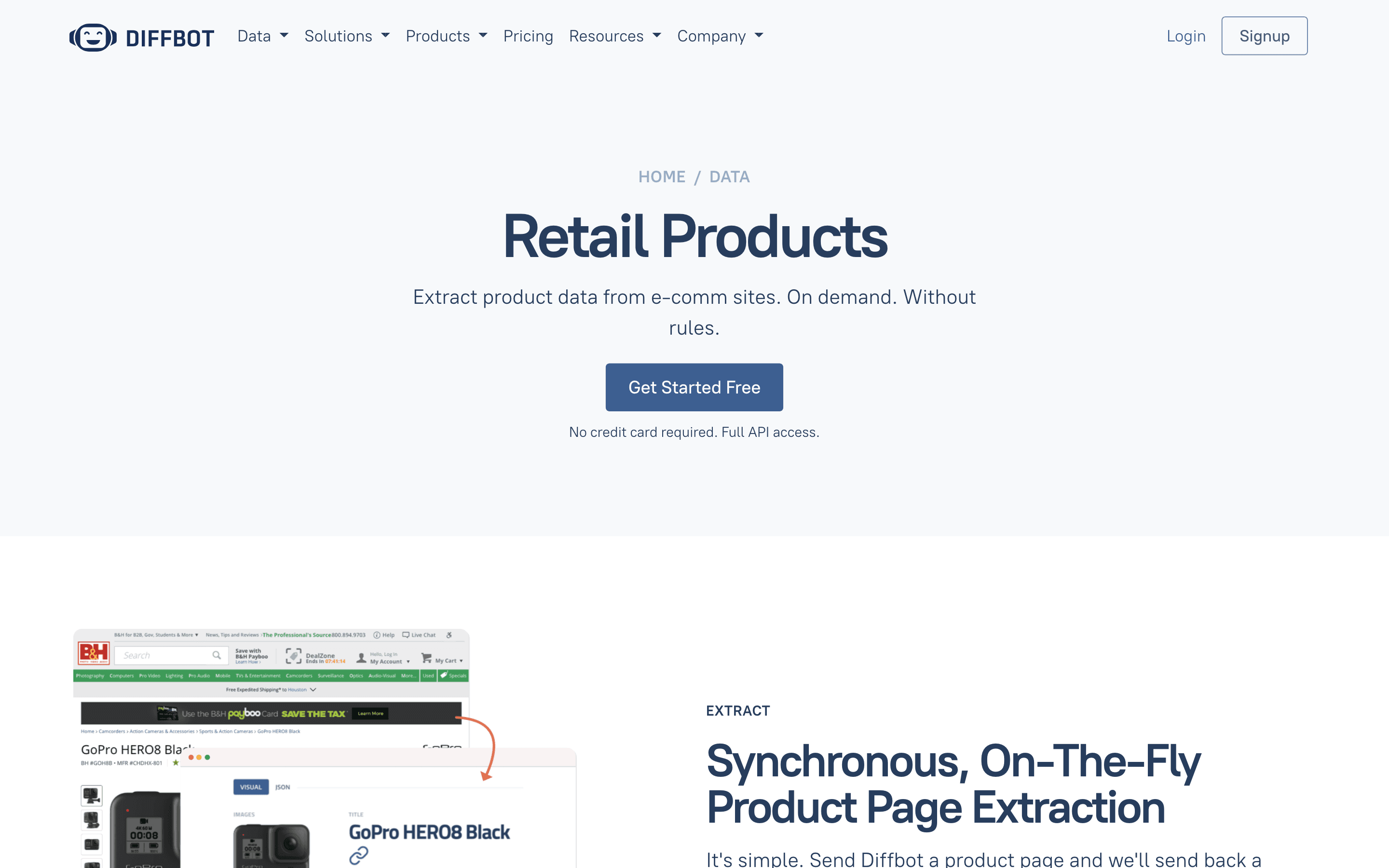 Diffbot: Product