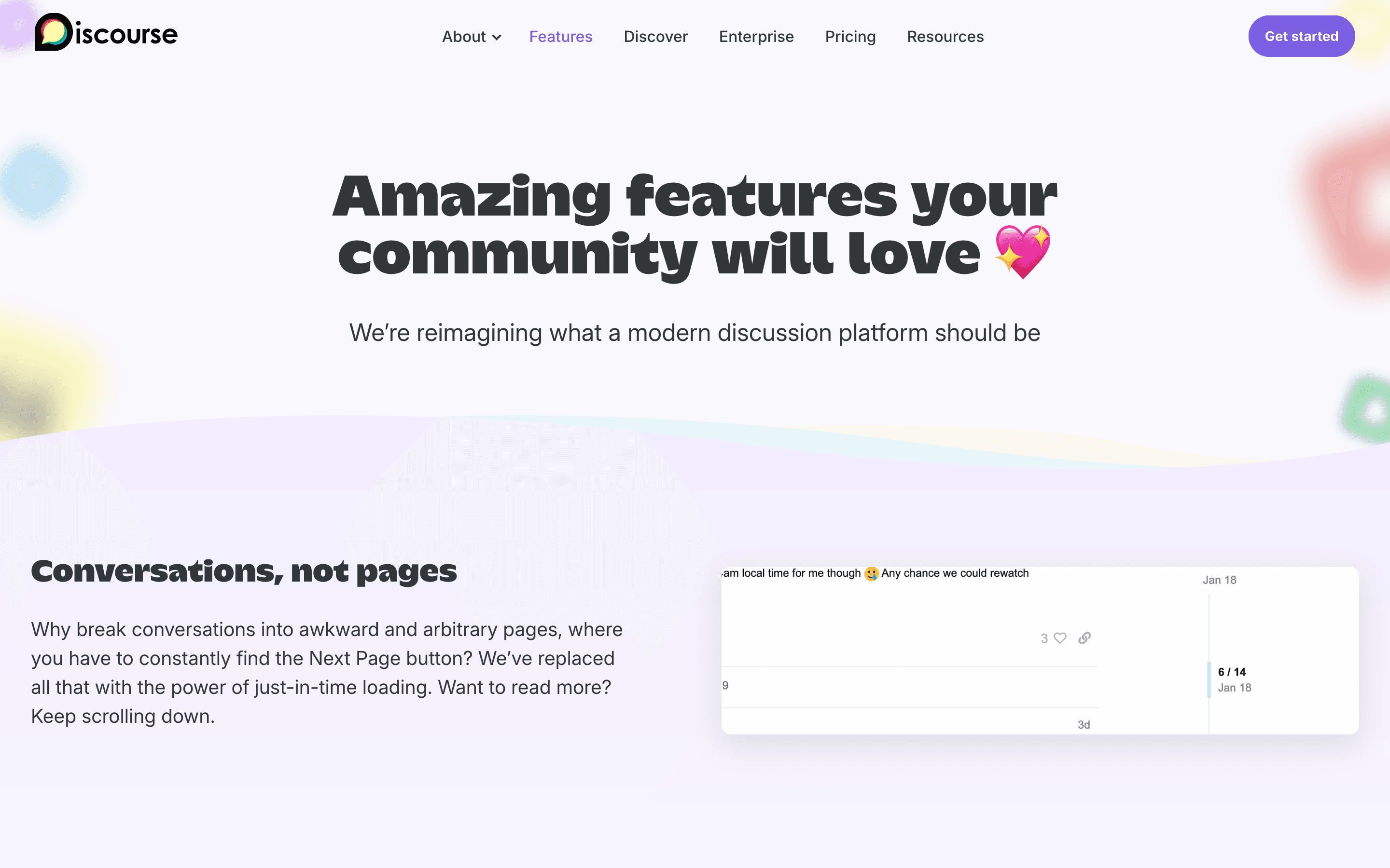 Discourse: Features