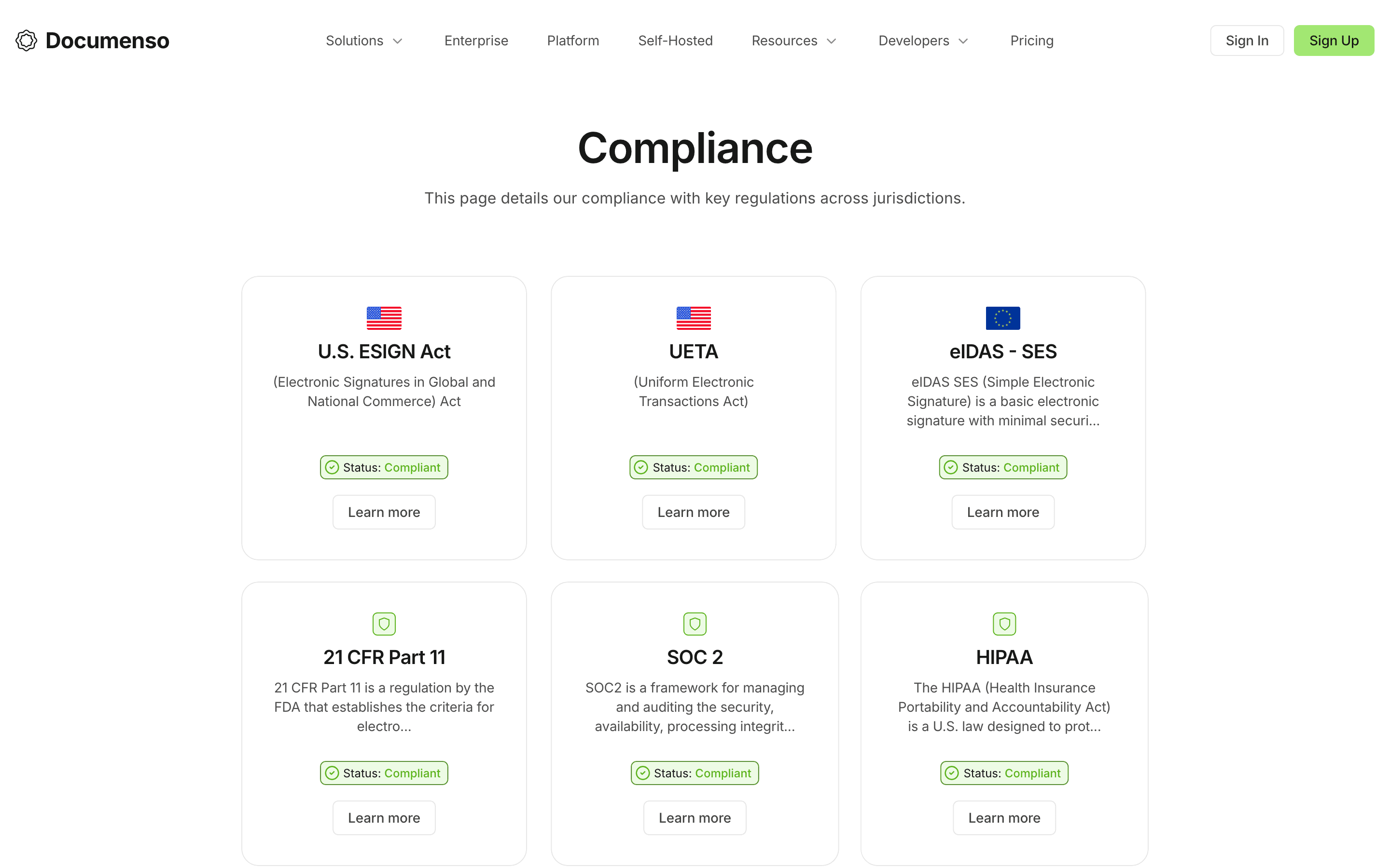 Documenso: Compliance