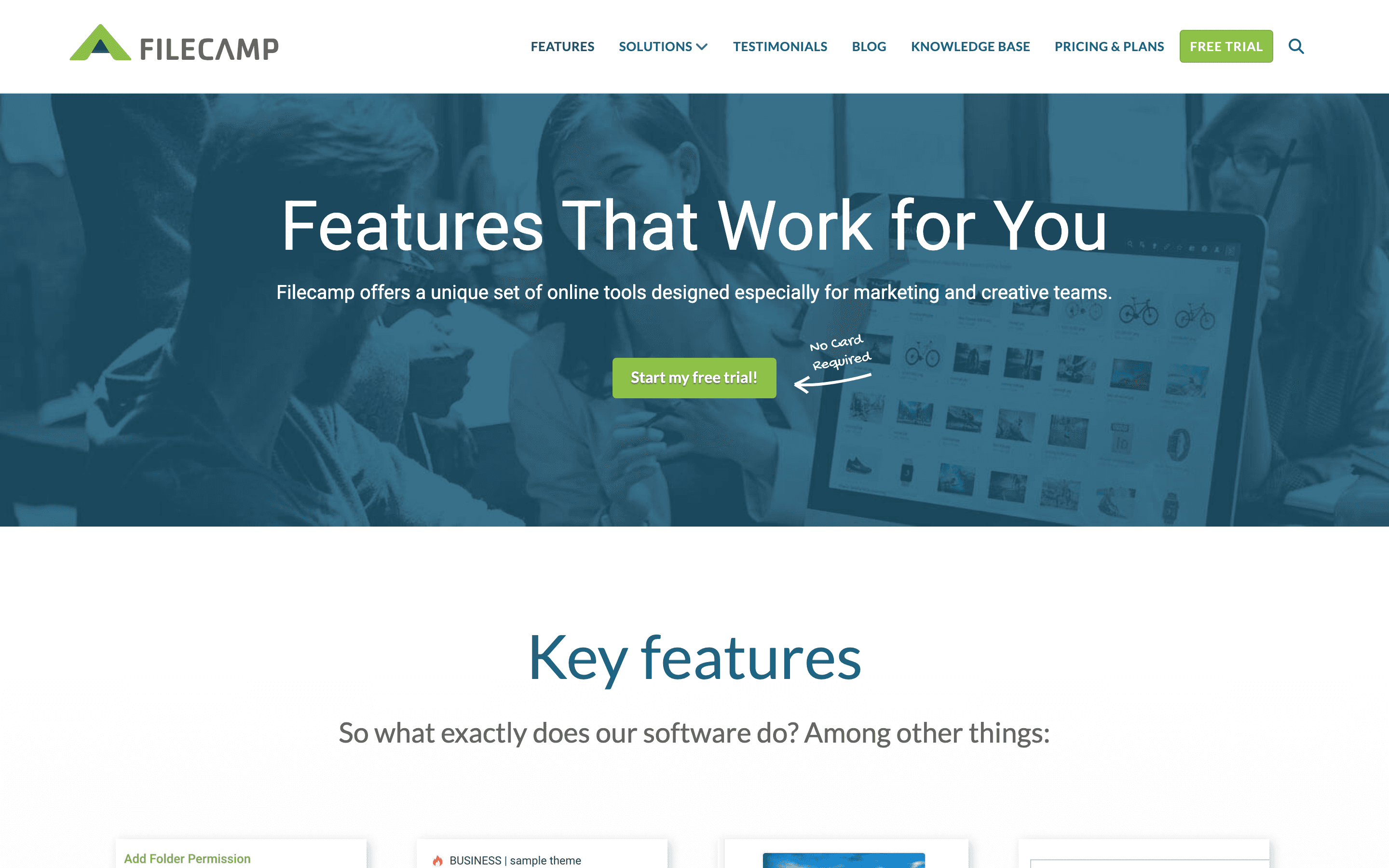 Filecamp: Features