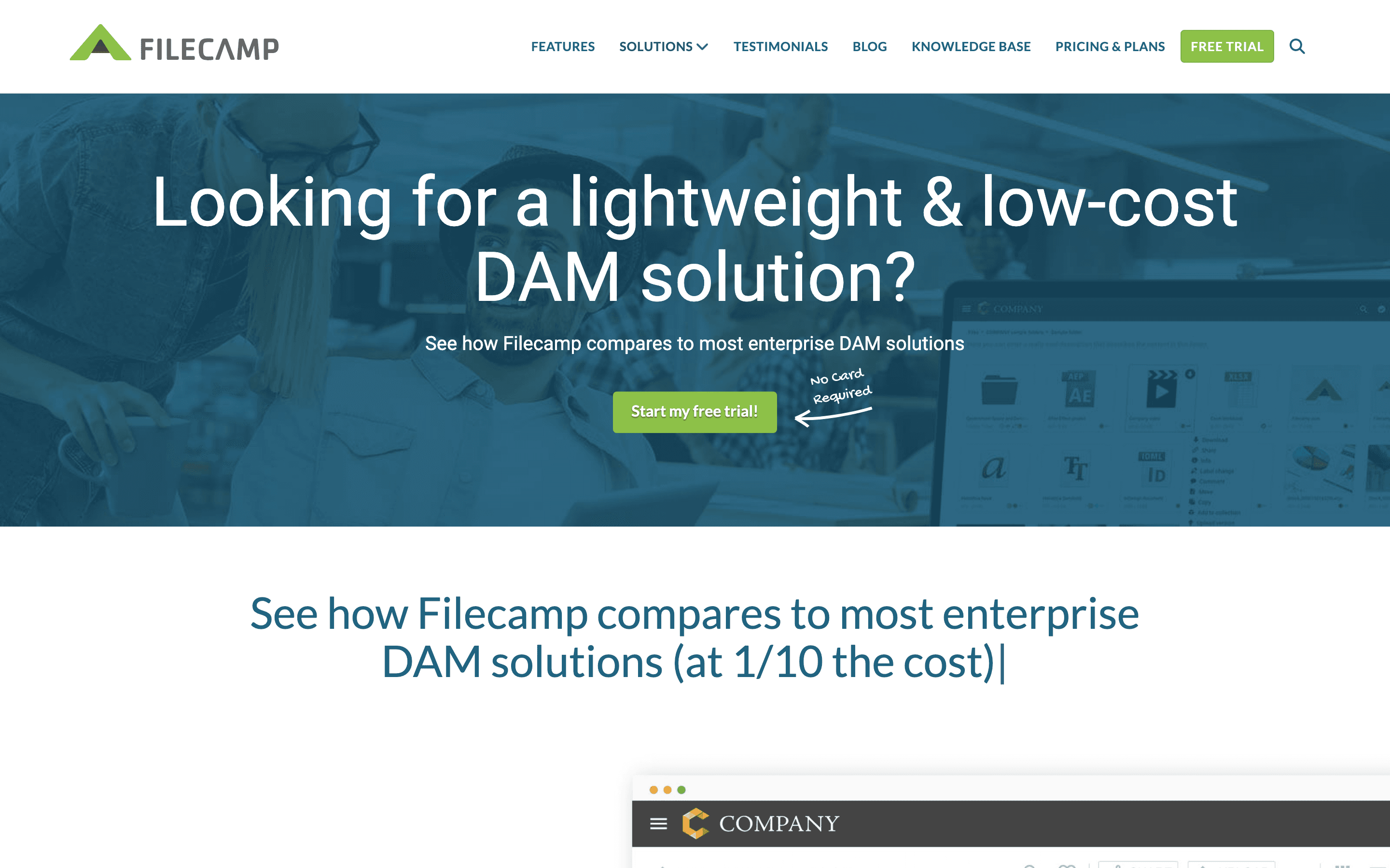 Filecamp: Low cost dam solution