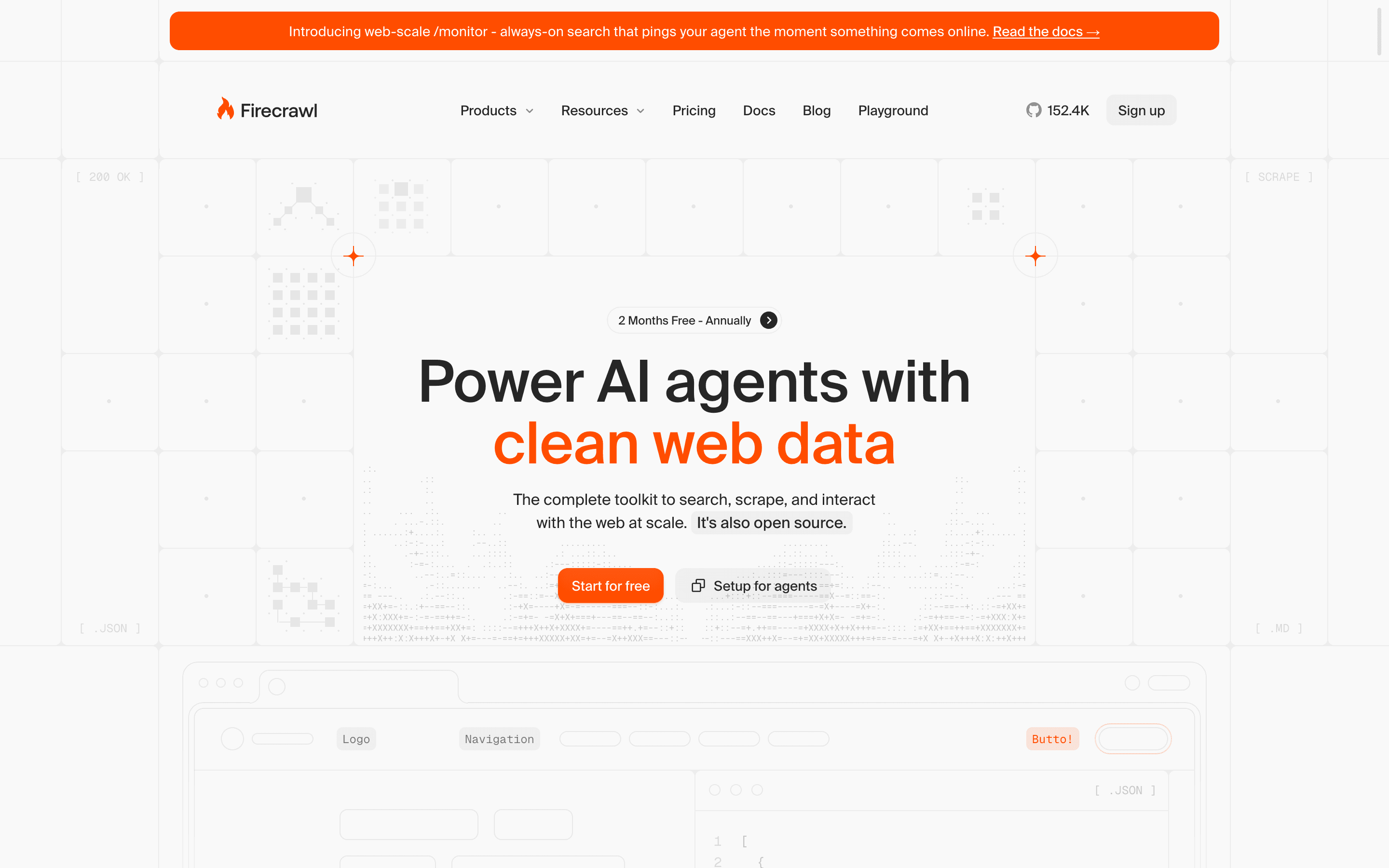 Firecrawl homepage
