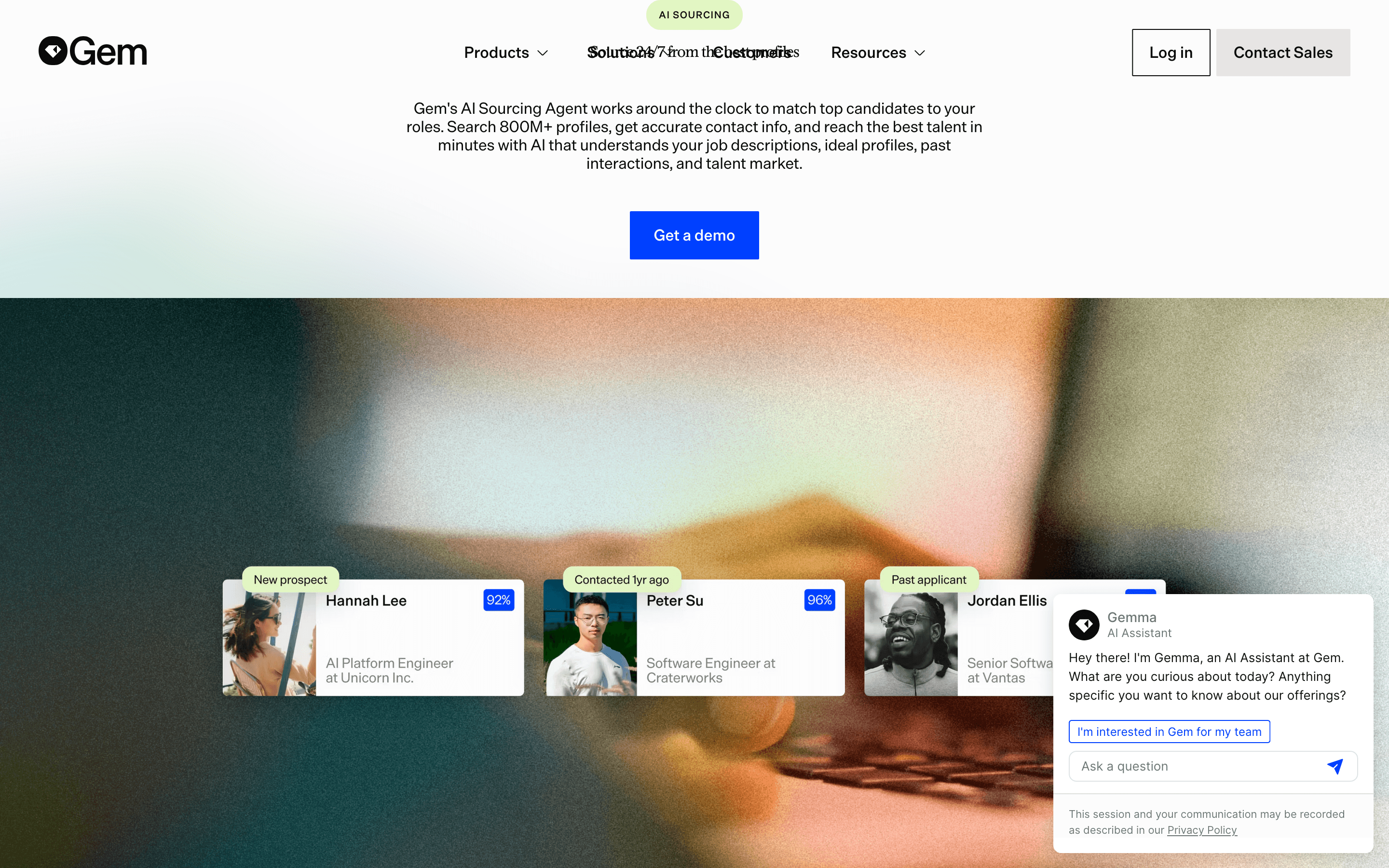 Gem: Ai sourcing