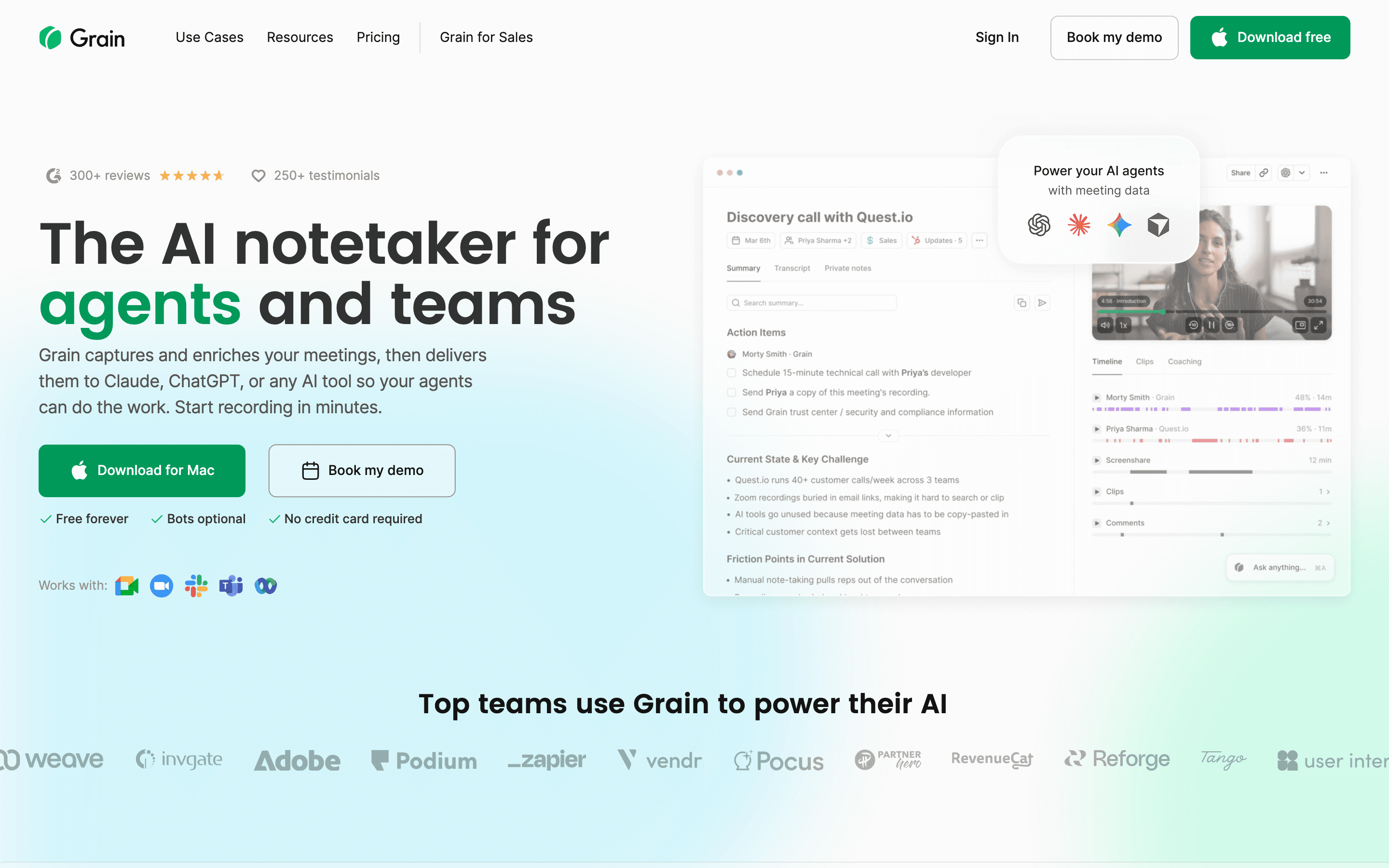 Grain homepage